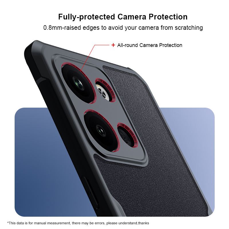 XUNDD For Oppo Reno9 Pro 5G Drop-proof Transparent Camera Protection Phone Case Acrylic TPU Phone Cover