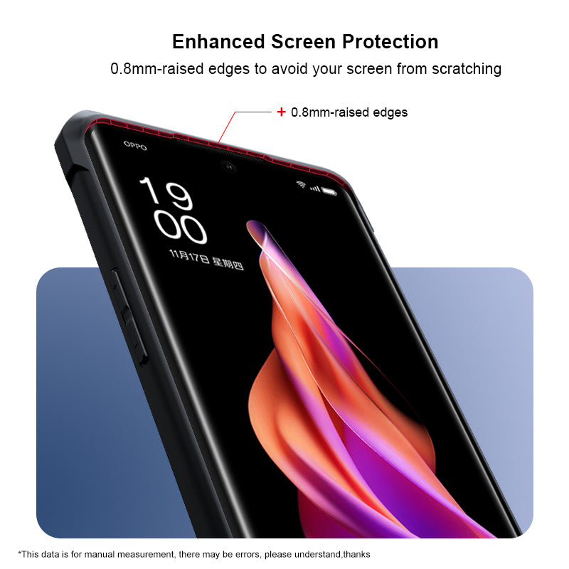 XUNDD For Oppo Reno9 Pro 5G Drop-proof Transparent Camera Protection Phone Case Acrylic TPU Phone Cover