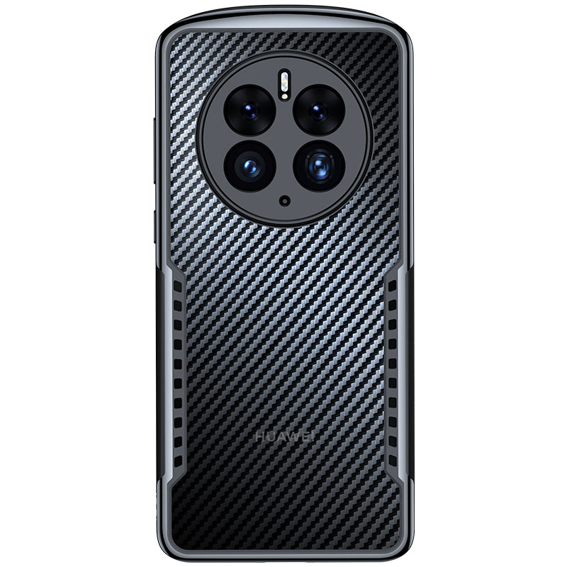 XUNDD TPU Acrylic Phone Cover For Huawei Mate 50 Pro 4G Drop-proof Carbon Fiber Texture Phone Case
