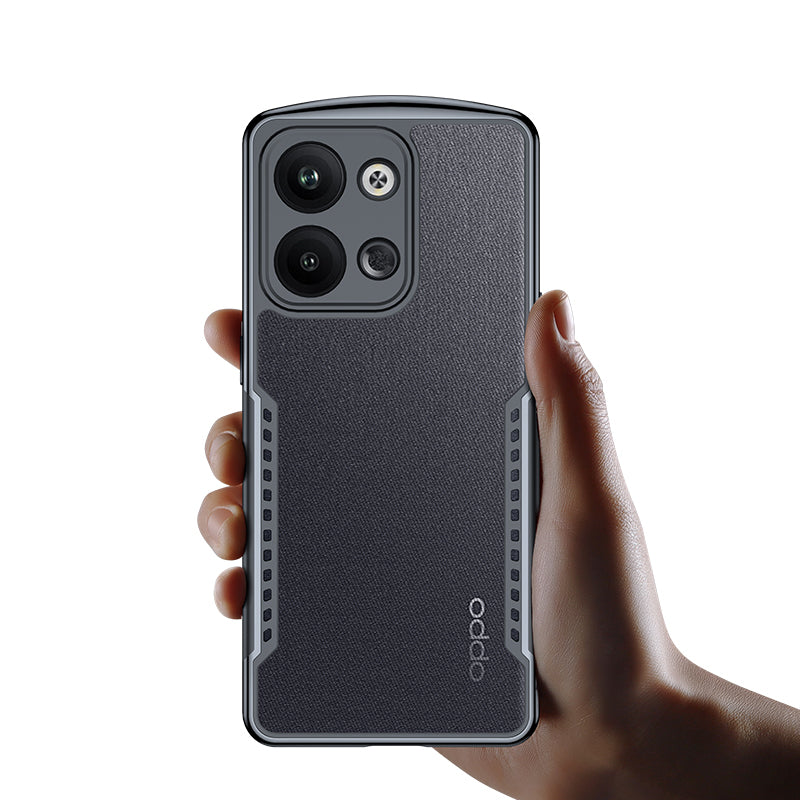 XUNDD For Oppo Reno9 Pro 5G Anti-drop Smartphone Case Carbon Fiber Texture TPU Acrylic Mobile Phone Back Cover