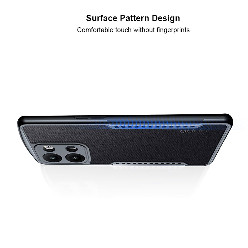 XUNDD For Oppo Reno9 Pro 5G Anti-drop Smartphone Case Carbon Fiber Texture TPU Acrylic Mobile Phone Back Cover