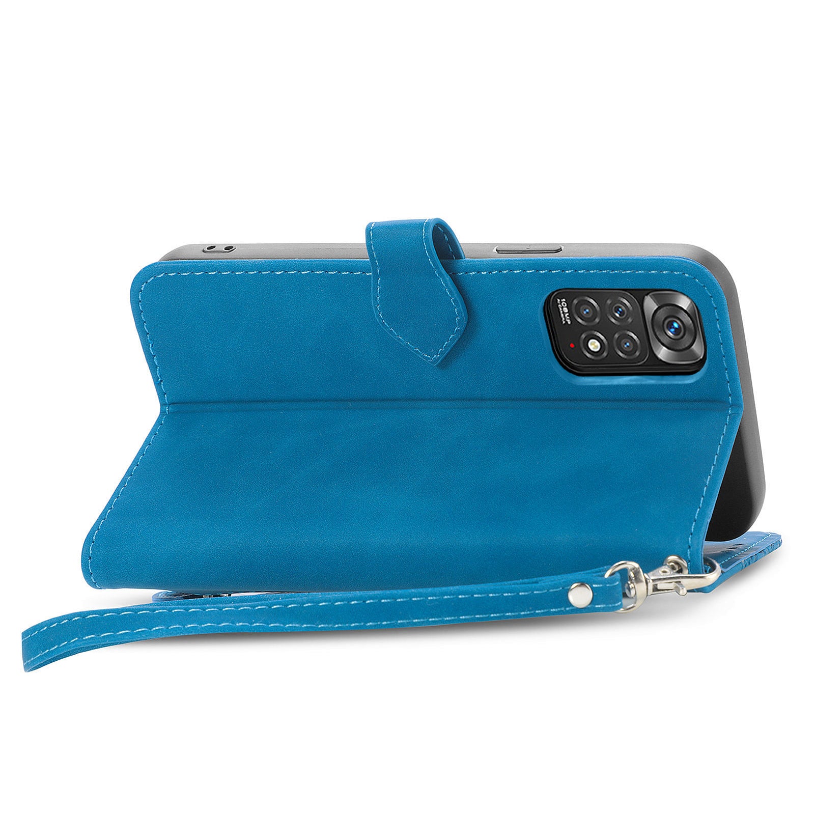 For Xiaomi Redmi Note 12 Pro 4G 11 Pro 4G (MediaTek) Note 11 Pro 5G (Qualcomm) Flower Imprinted Pattern PU Leather Zipper Pocket Phone Case with Wallet Stand