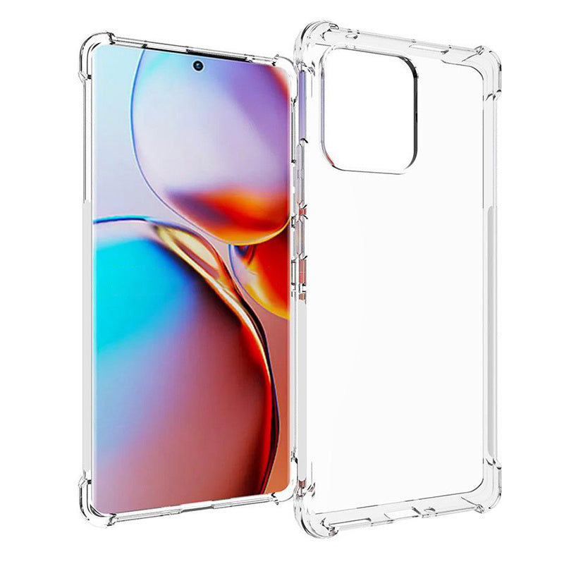For Motorola Moto X40 5G/Edge 40 Pro 5G Transparent Anti-Slip Phone Case Reinforced Corners TPU Shockproof Protective Cover