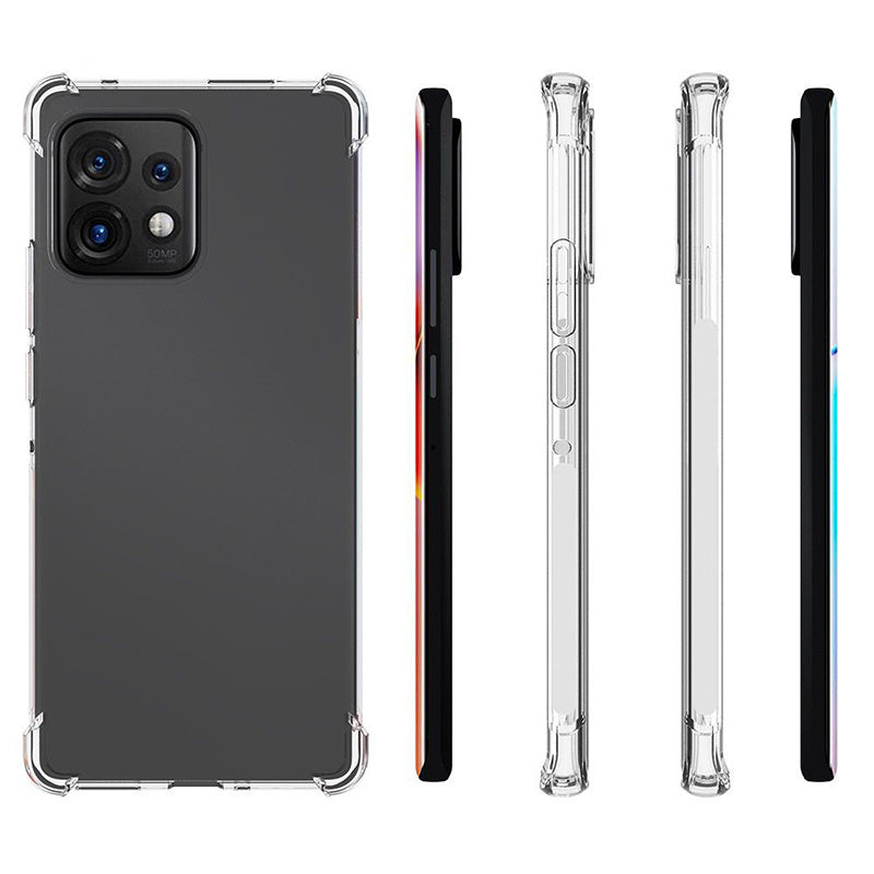 For Motorola Moto X40 5G/Edge 40 Pro 5G Transparent Anti-Slip Phone Case Reinforced Corners TPU Shockproof Protective Cover