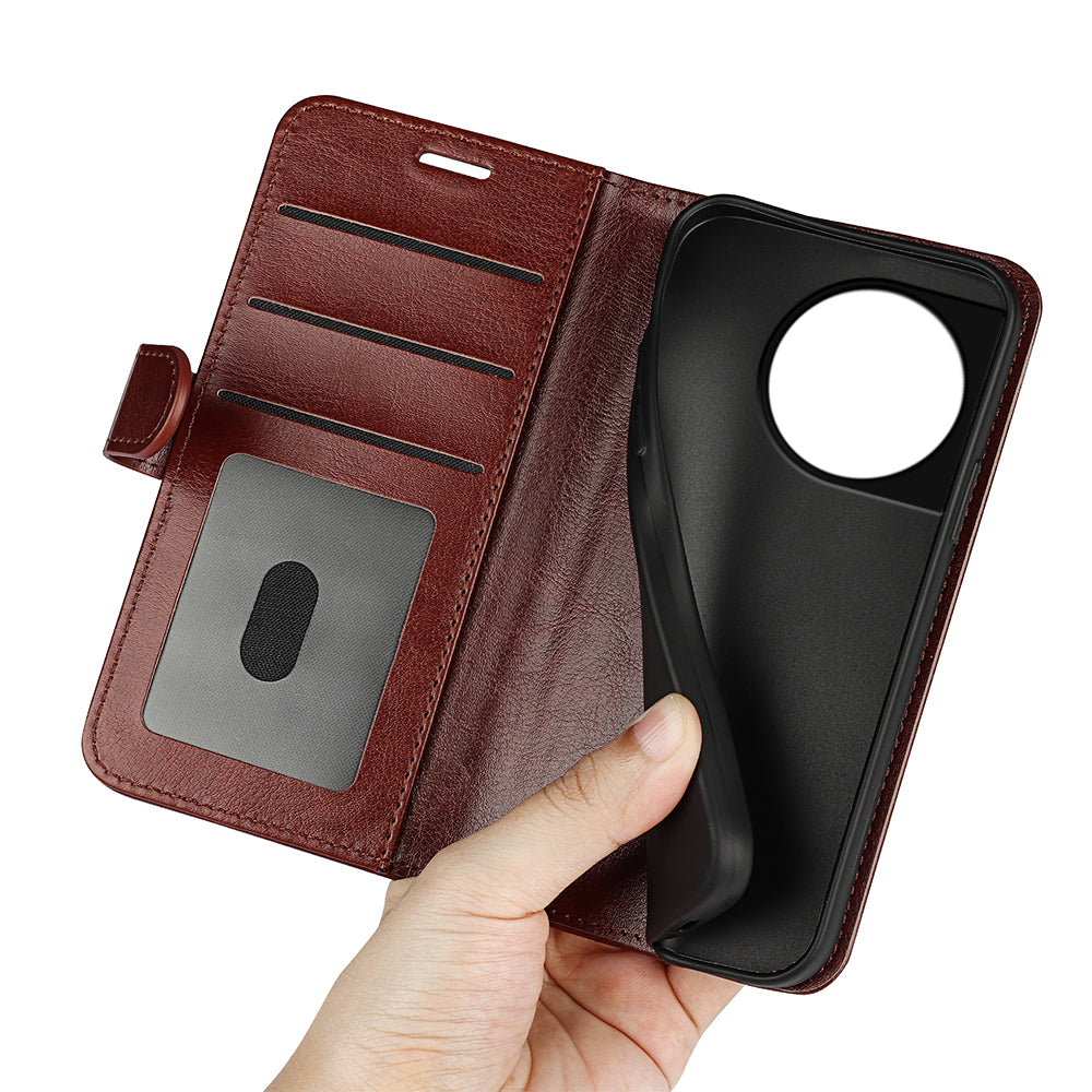 For OnePlus 11 5G Full Protection Crazy Horse Texture PU Leather Magnetic Phone Case Stand Wallet Flip Phone Cover