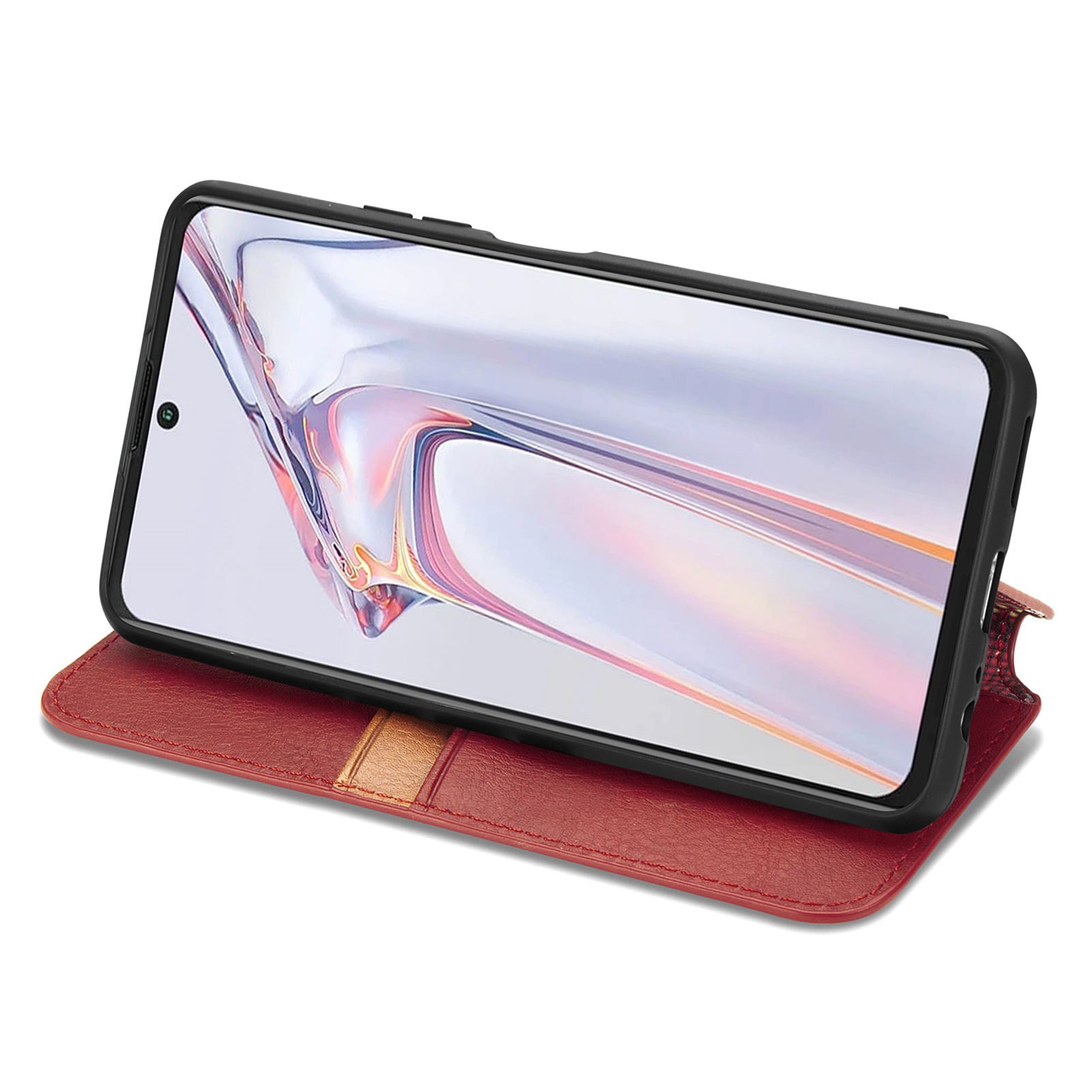 For Blackview A100 4G Magnetic Auto-Absorbed Flip Leather Phone Protective Case Imprinting Rhombus Foldable Stand Wallet Cover