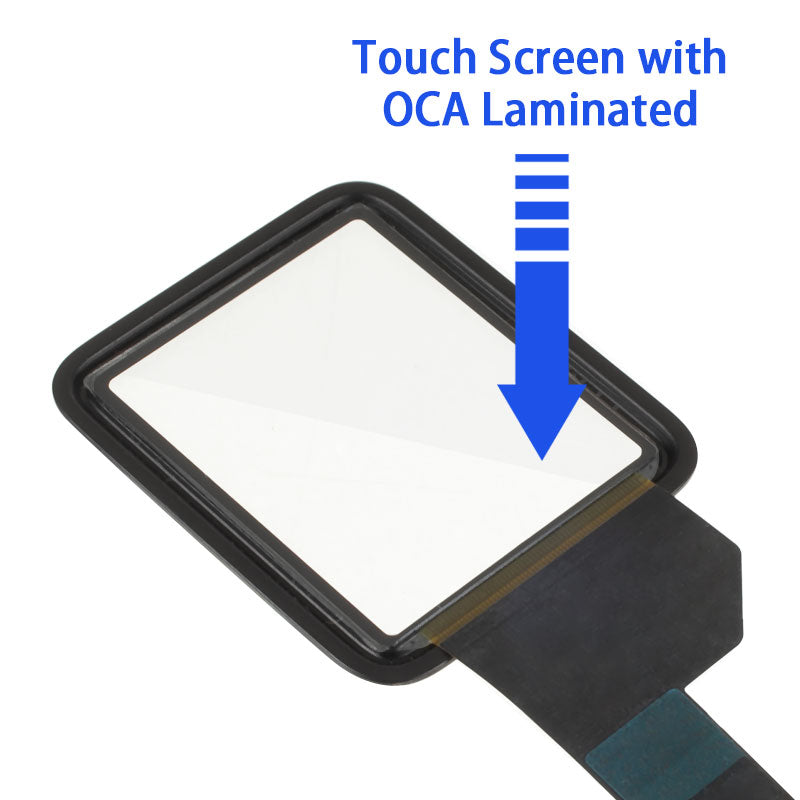 For Apple Watch SE 40mm/Watch Series 5 40mm Touch Digitizer Screen Glass OCA Adhesive Replacement (without Logo)