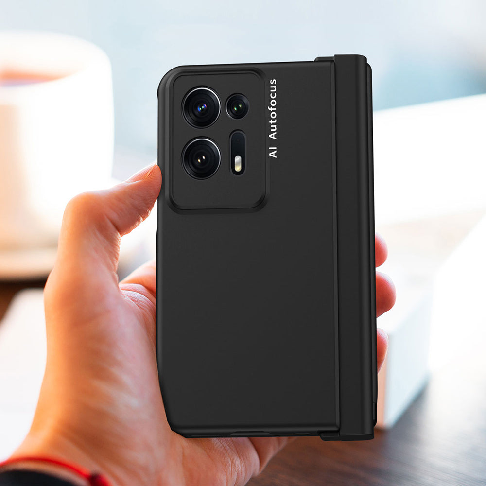 Tvrdé pouzdro na PC pro telefon Oppo Find N2 5G, kryt magnetického pantu s fólií z tvrzeného skla