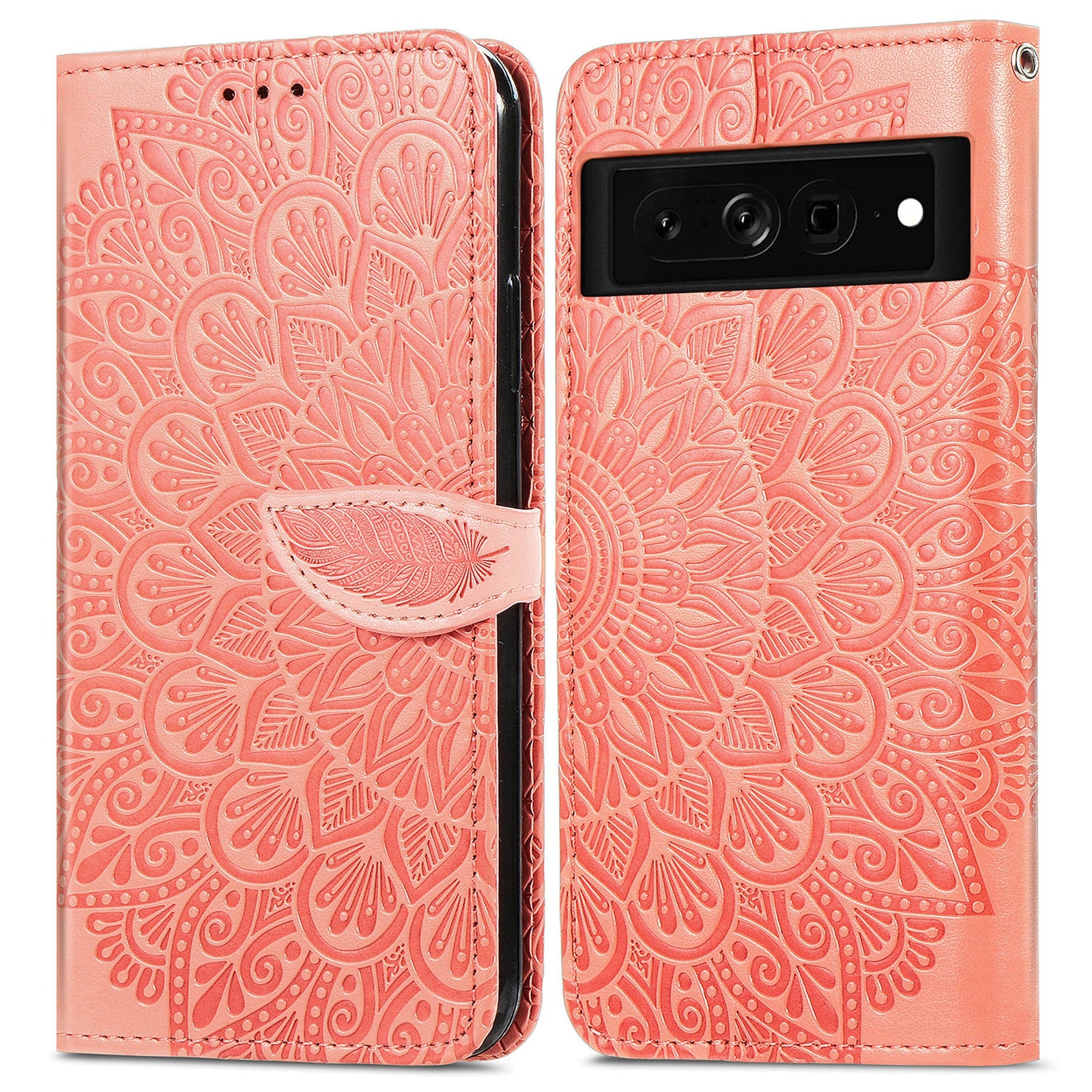 For Google Pixel 7a Imprinted Dream Wings Series PU Leather Shockproof Phone Case Stand Wallet Magnetic Clasp Phone Cover