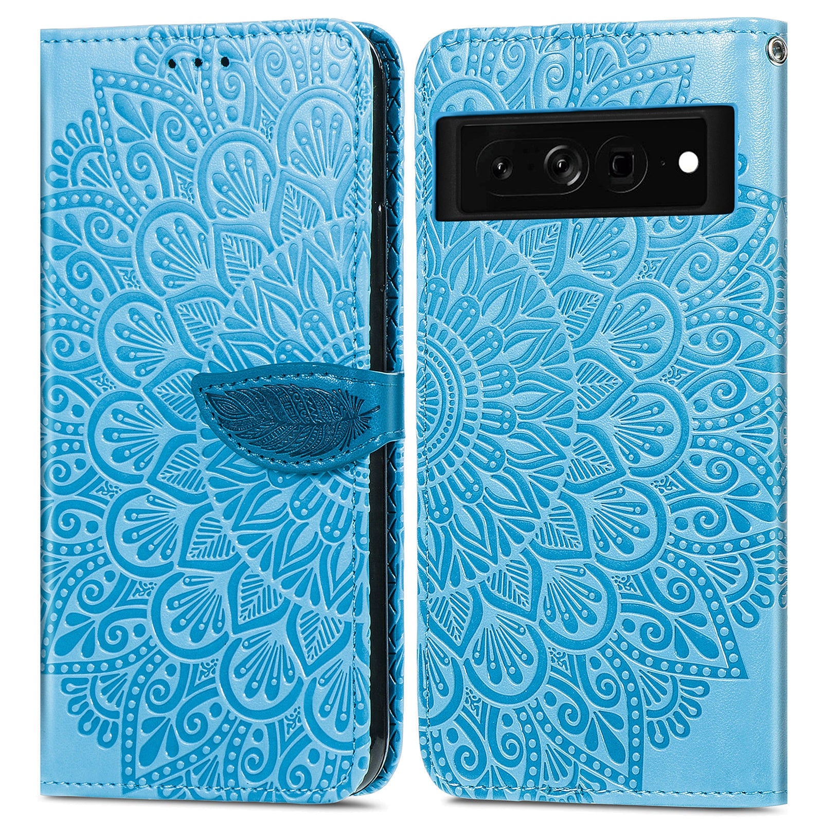 For Google Pixel 7a Imprinted Dream Wings Series PU Leather Shockproof Phone Case Stand Wallet Magnetic Clasp Phone Cover