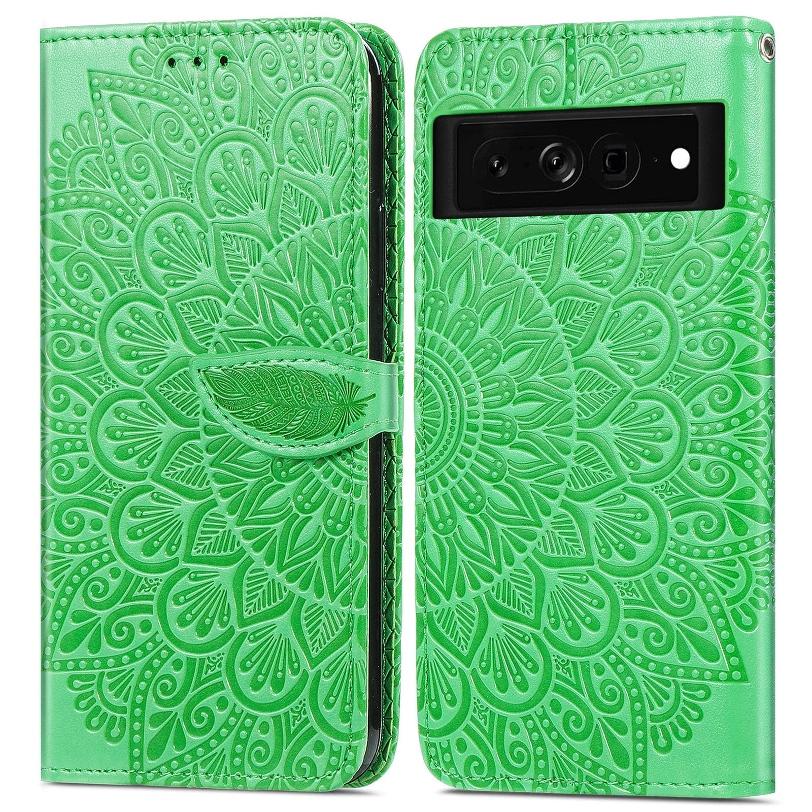 For Google Pixel 7a Imprinted Dream Wings Series PU Leather Shockproof Phone Case Stand Wallet Magnetic Clasp Phone Cover