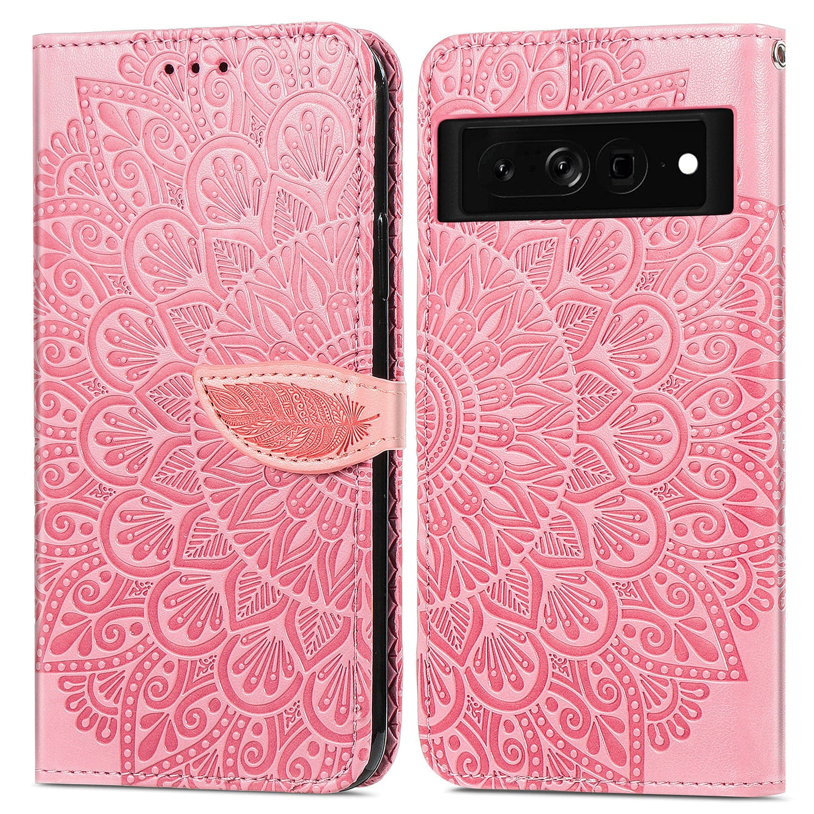 For Google Pixel 7a Imprinted Dream Wings Series PU Leather Shockproof Phone Case Stand Wallet Magnetic Clasp Phone Cover