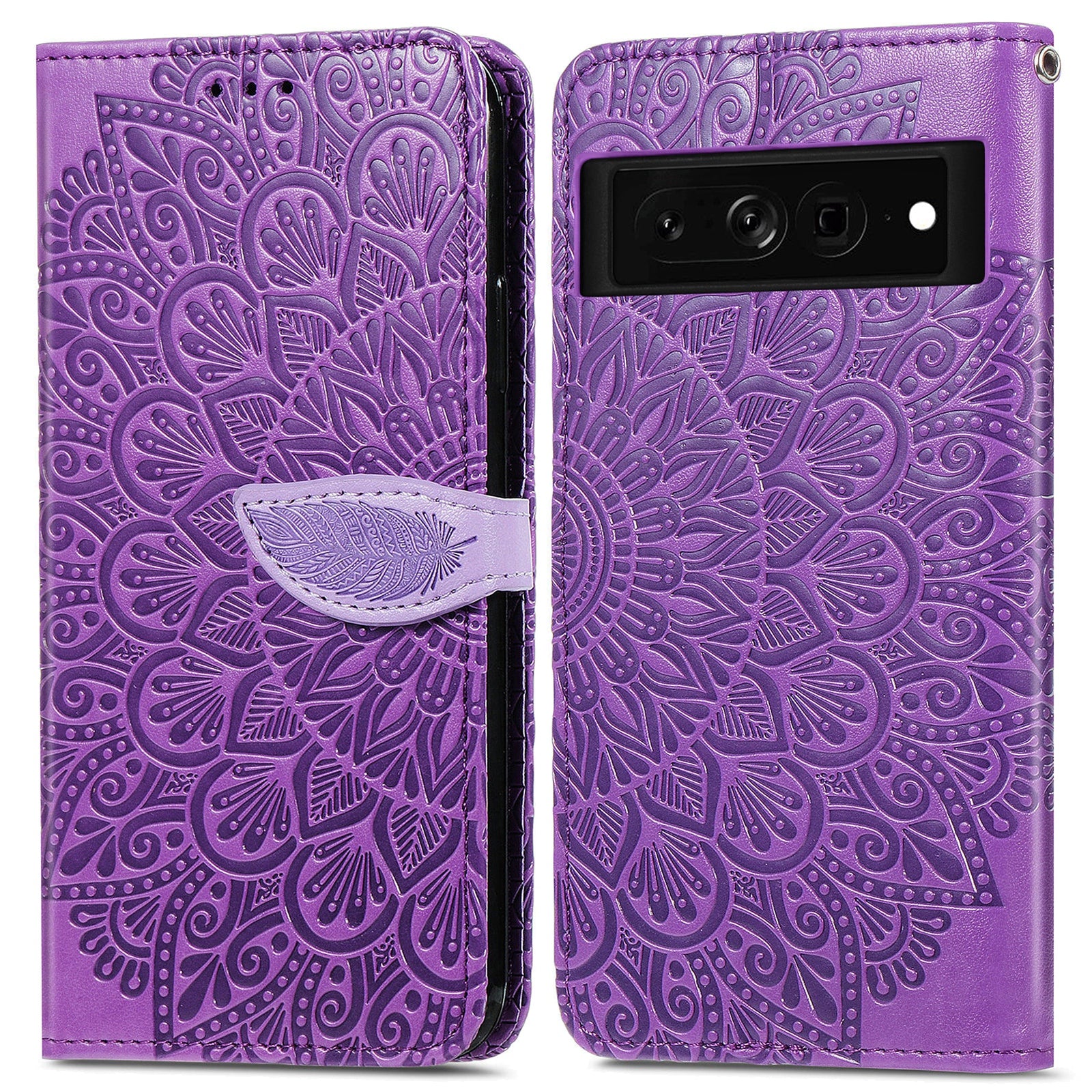 For Google Pixel 7a Imprinted Dream Wings Series PU Leather Shockproof Phone Case Stand Wallet Magnetic Clasp Phone Cover