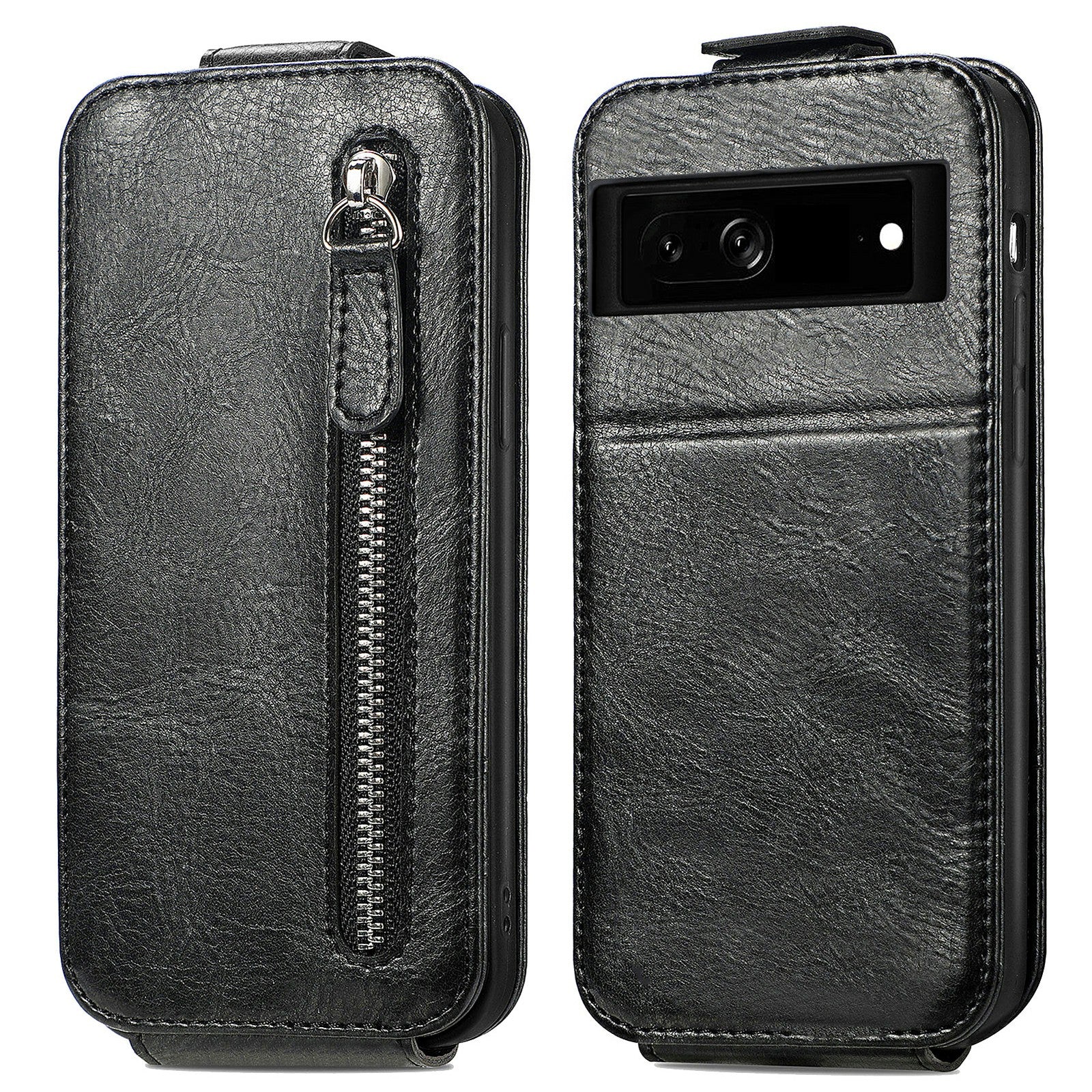 For Google Pixel 7a Full Protection PU Leather Phone Case Anti-drop Vertical Flip Cell Phone Cover with Wallet Stand