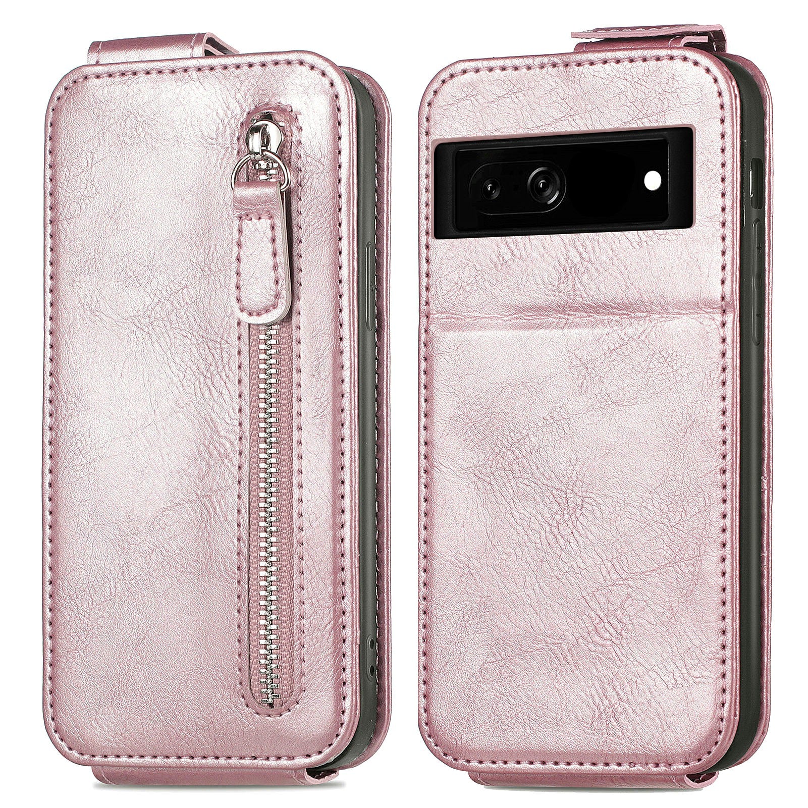 For Google Pixel 7a Full Protection PU Leather Phone Case Anti-drop Vertical Flip Cell Phone Cover with Wallet Stand