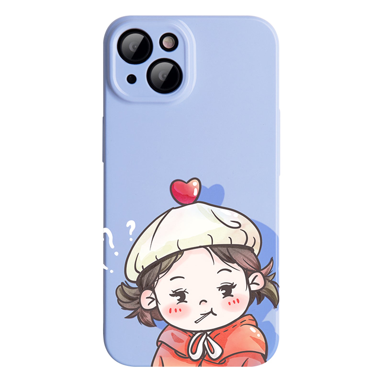 Mobile Phone Cover For iPhone 13 mini 5.4 inch Boy and Girl Pattern Anti-scratch PC Phone Case for Couples