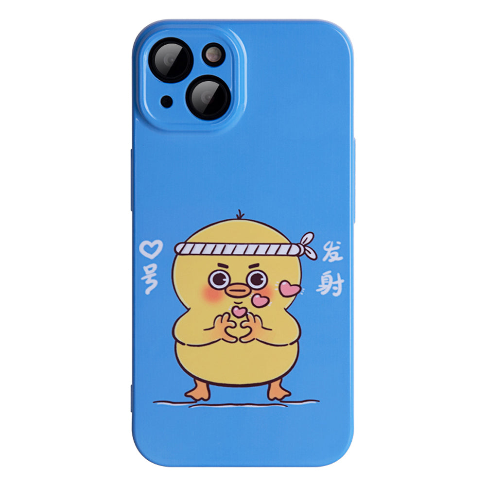 For iPhone 13 6.1 inch Cartoon Pattern Phone Case Anti-scratch Protective Cell Phone Cover