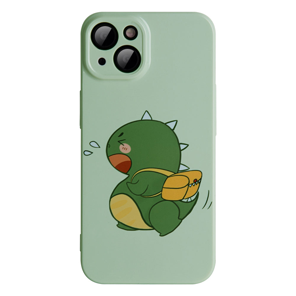 For iPhone 13 6.1 inch Cartoon Pattern Phone Case Anti-scratch Protective Cell Phone Cover