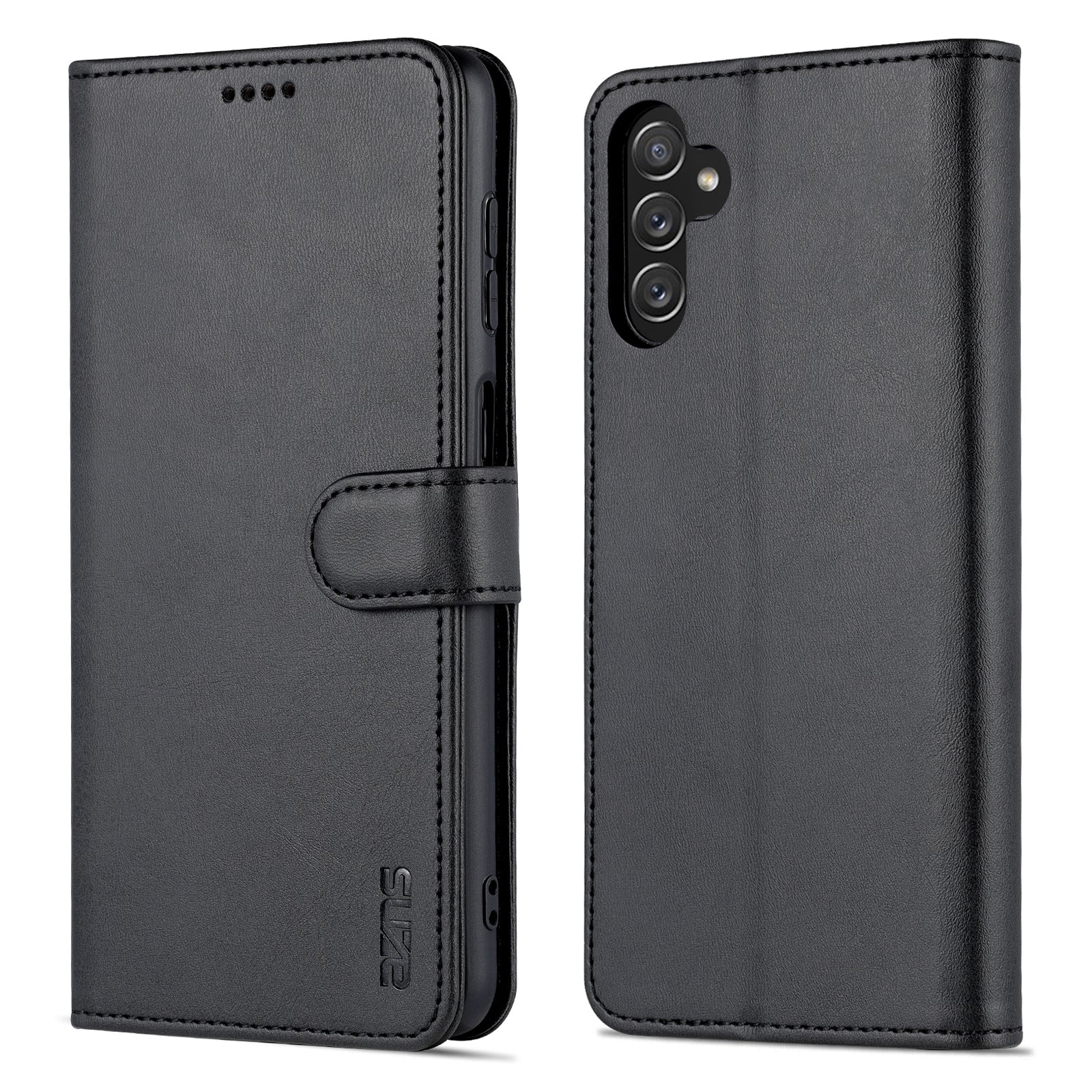 AZNS For Samsung Galaxy A14 5G Anti-drop Magnetic Clasp Phone Case PU Leather Flip Wallet Cover Protective Phone Shell with Stand