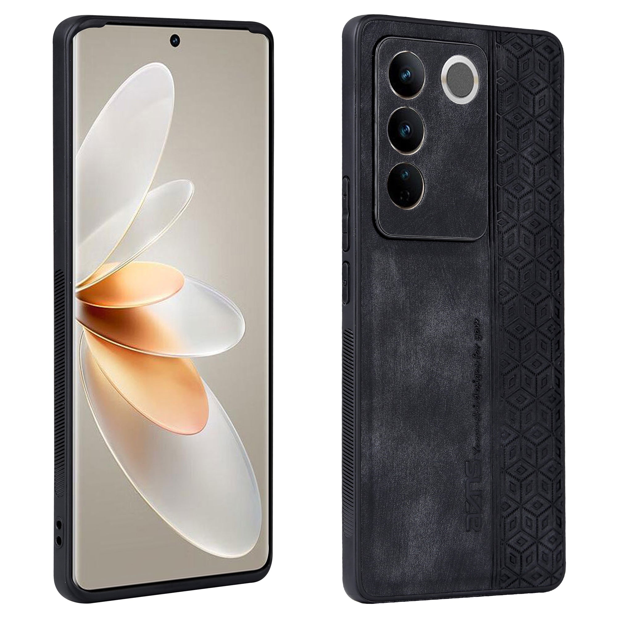 AZNS For vivo S16e 5G Imprinted Pattern Phone Case Bump Proof PU Leather Coated TPU Back Cover