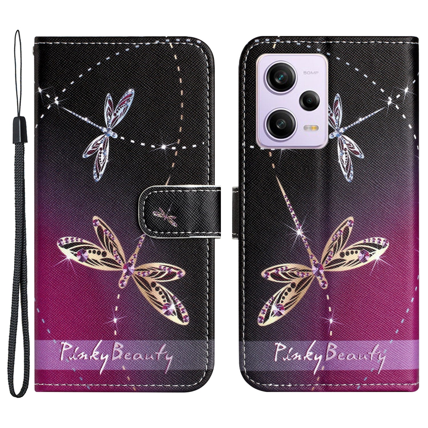 For Xiaomi Redmi Note 12 5G (Global) (India) (China) Poco X5 5G PU Leather Flip Wallet Phone Case 3D Pattern Printing Stand Phone Cover