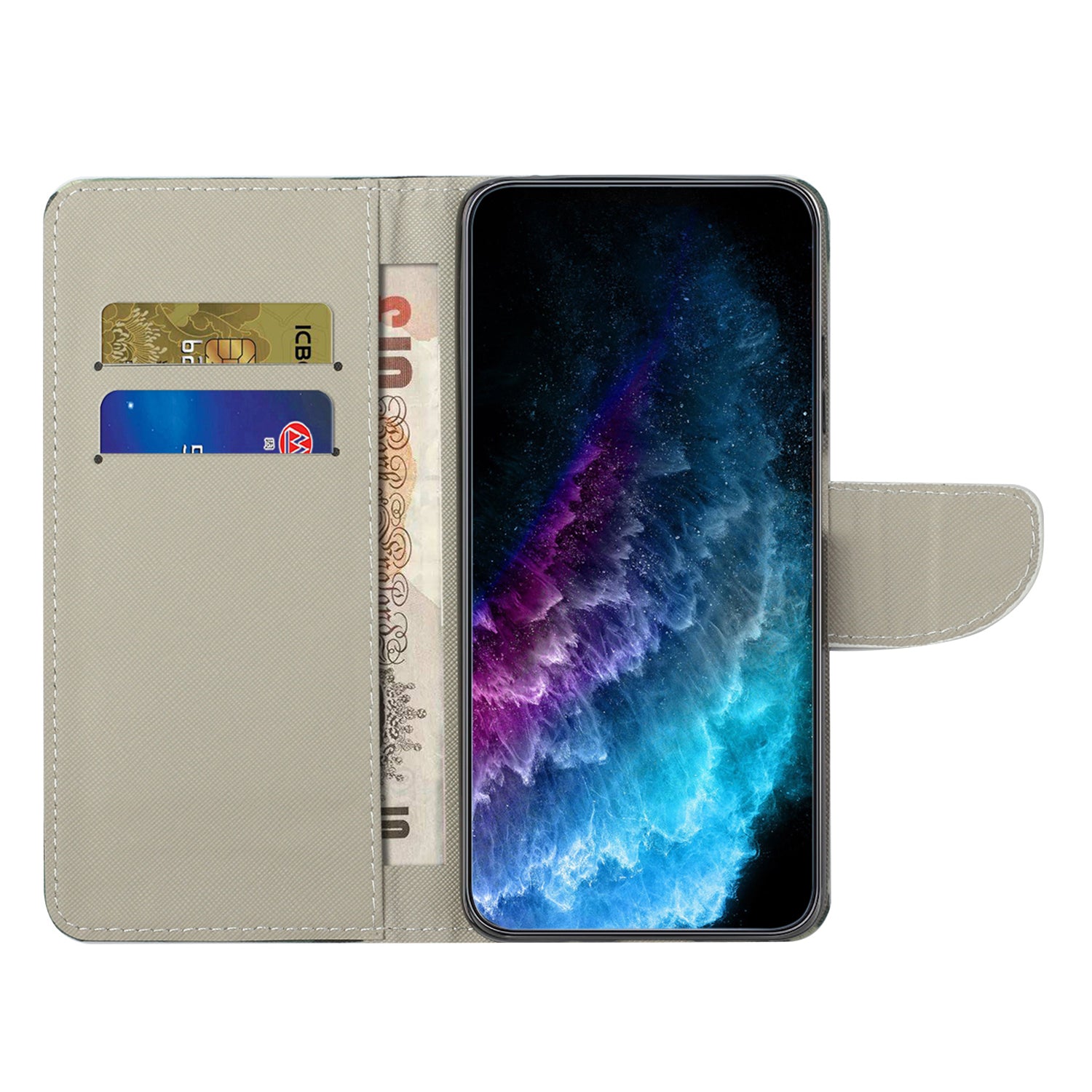 Leather Case for Xiaomi Redmi Note 12 5G (Global) (India) (China) Poco X5 5G Cross Texture Wallet Stand Pattern Printing Phone Cover