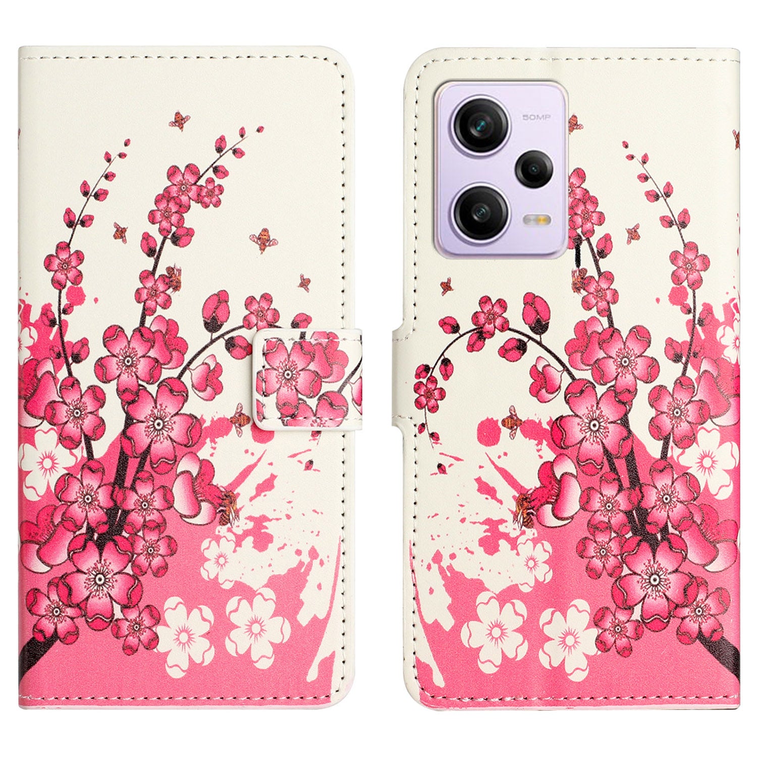 PU Leather Wallet Case for Xiaomi Redmi Note 12 Pro 5G Pattern Printing Stand Phone Cover