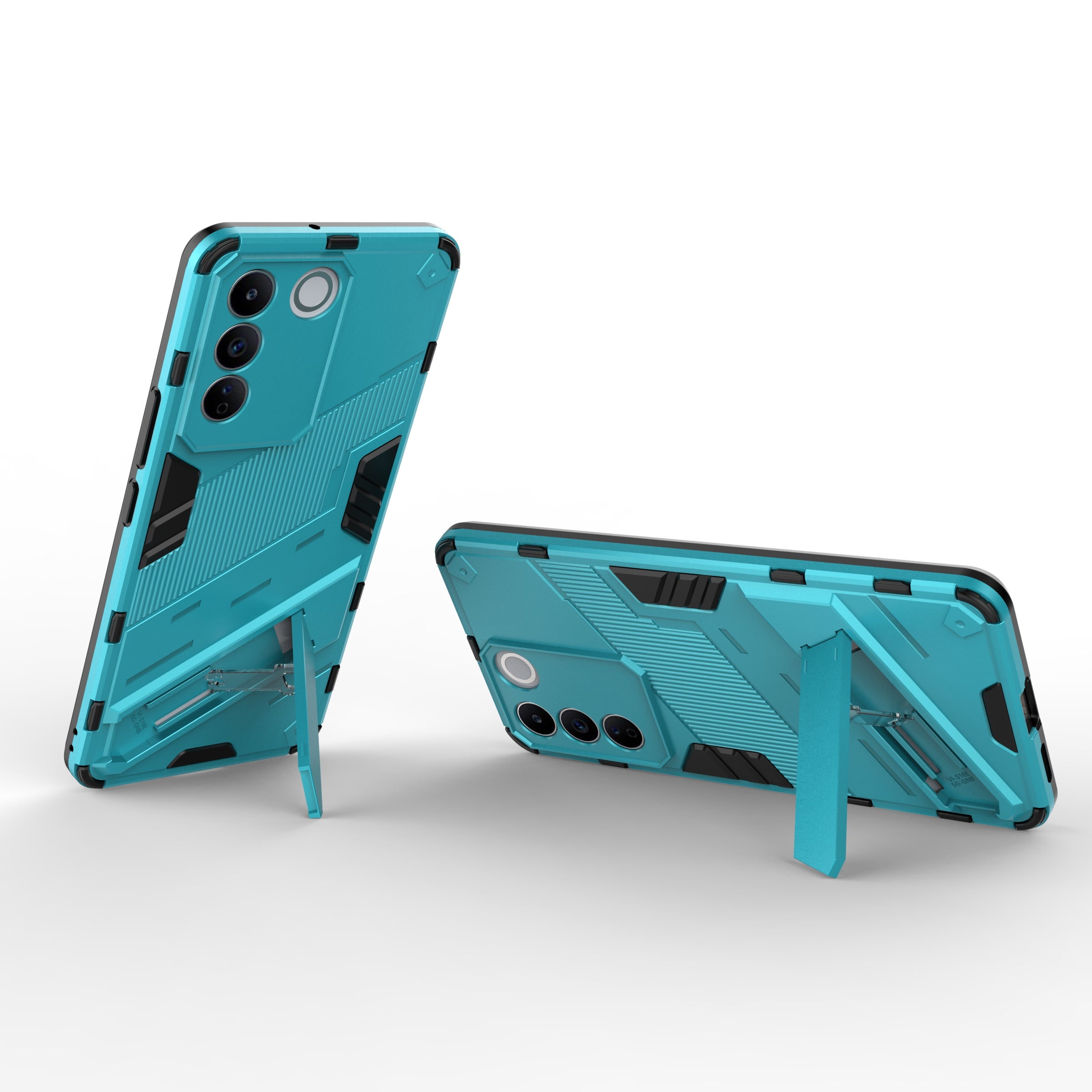 Anti-drop Phone Case For vivo S16e 5G Kickstand Soft TPU Hard PC Phone Back Cover