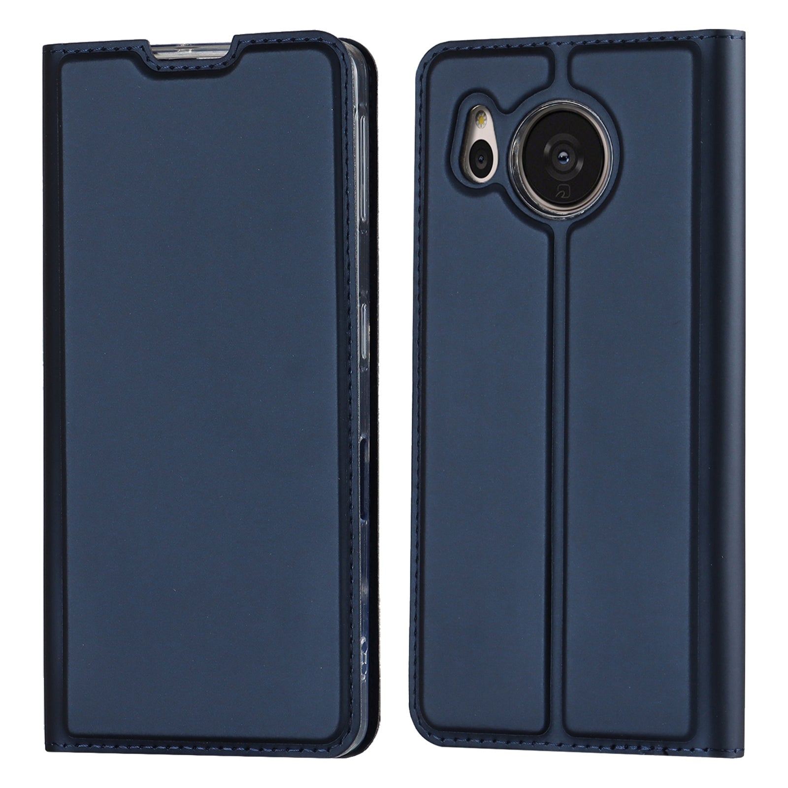 Shockproof Phone Cover For Sharp Aquos Sense 7 PU Leather Phone Case with Stand Card Holder