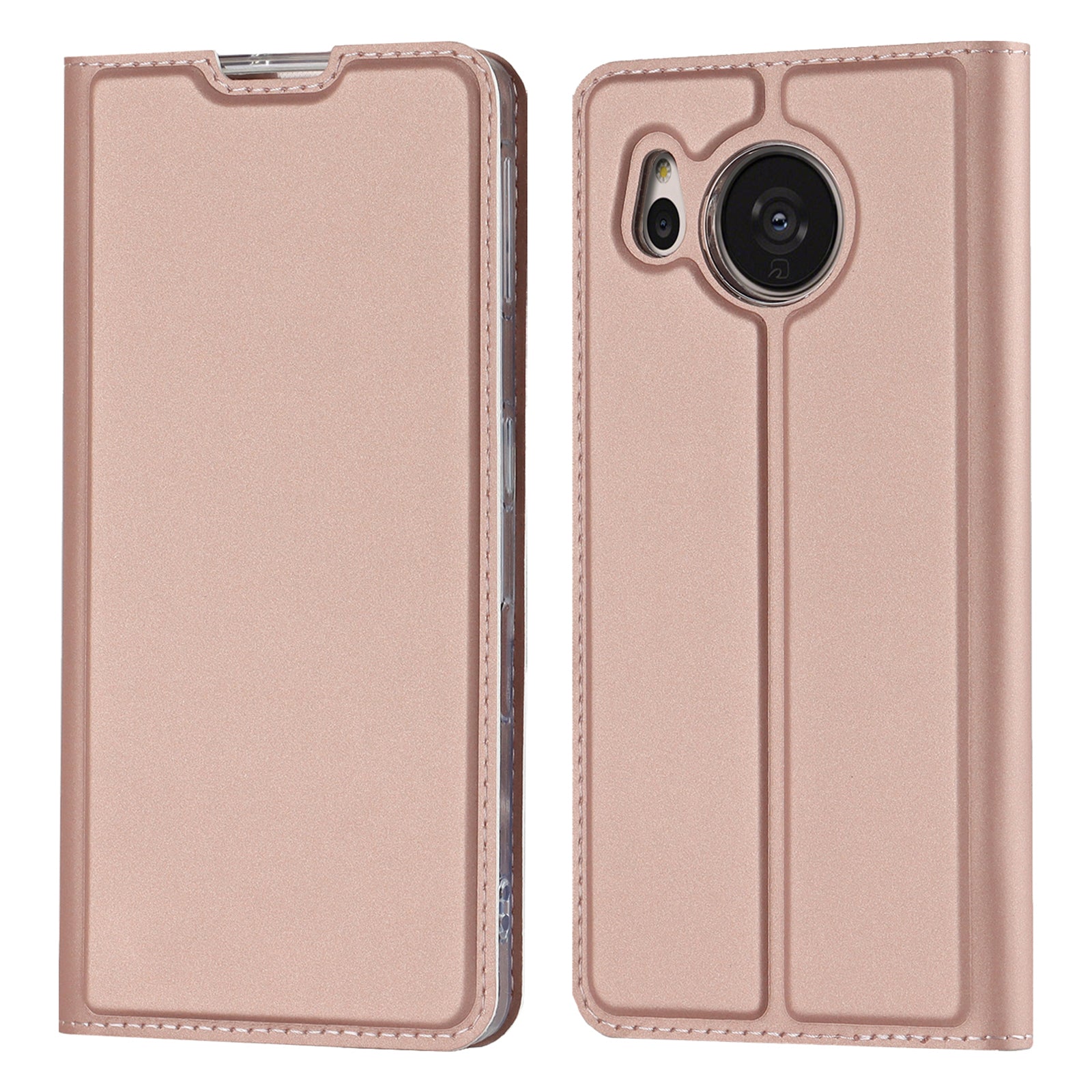 Shockproof Phone Cover For Sharp Aquos Sense 7 PU Leather Phone Case with Stand Card Holder