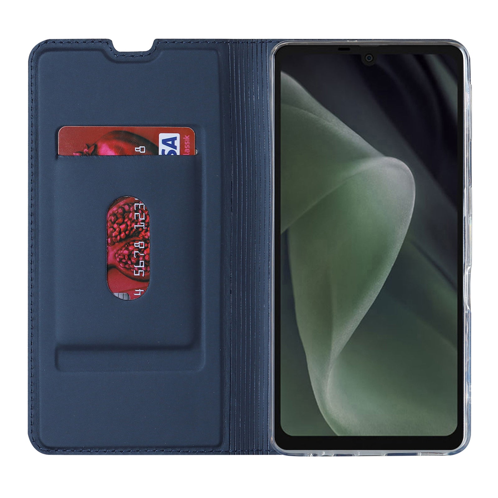 For Sharp Aquos Sense 7 Plus PU Leather Cell Phone Cover Magnetic Anti-drop Phone Case Stand Card Holder