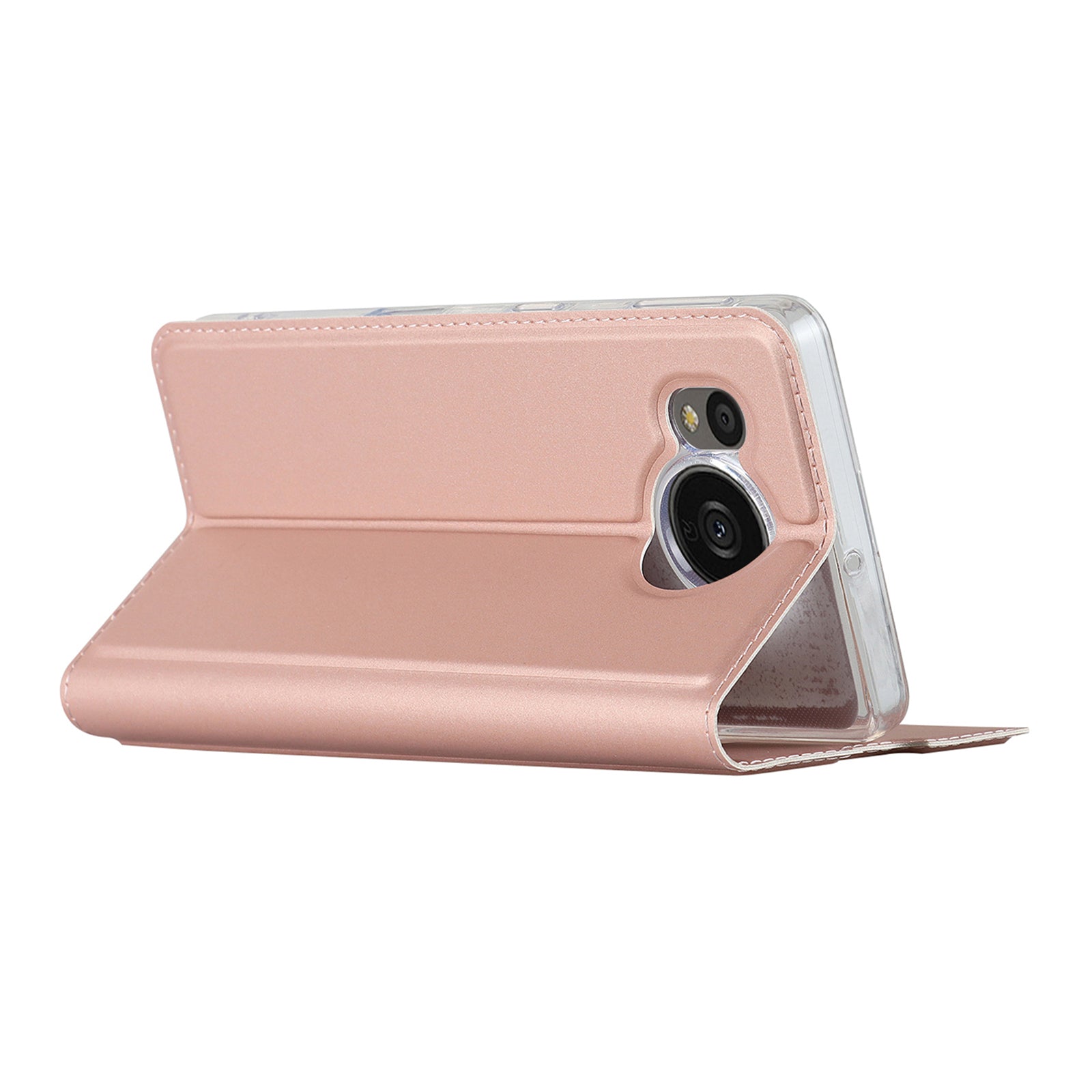 For Sharp Aquos Sense 7 Plus PU Leather Cell Phone Cover Magnetic Anti-drop Phone Case Stand Card Holder