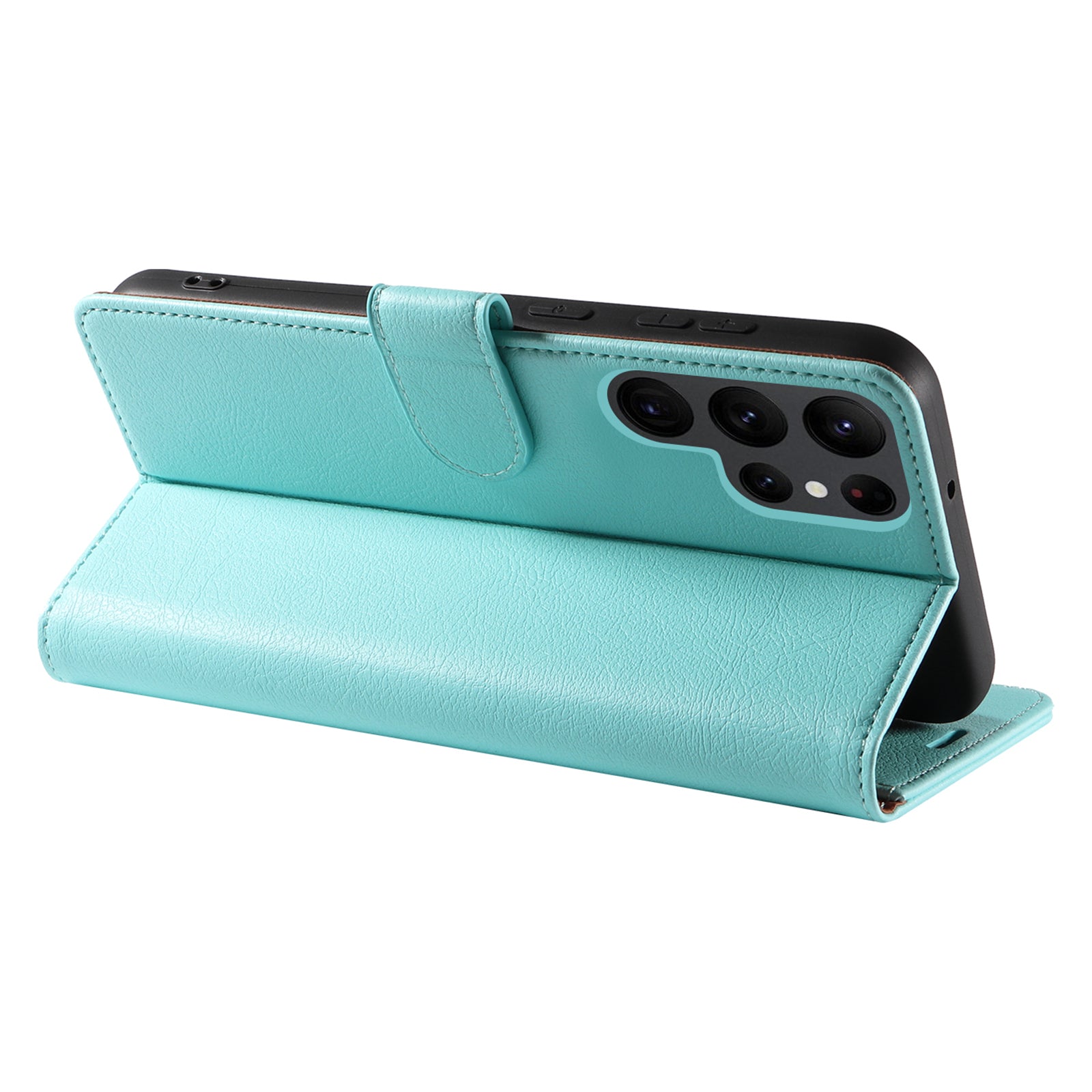 Shockproof Phone Case for Samsung Galaxy S22 Ultra 5G PU Leather RFID Blocking Phone Cover with Wallet Stand