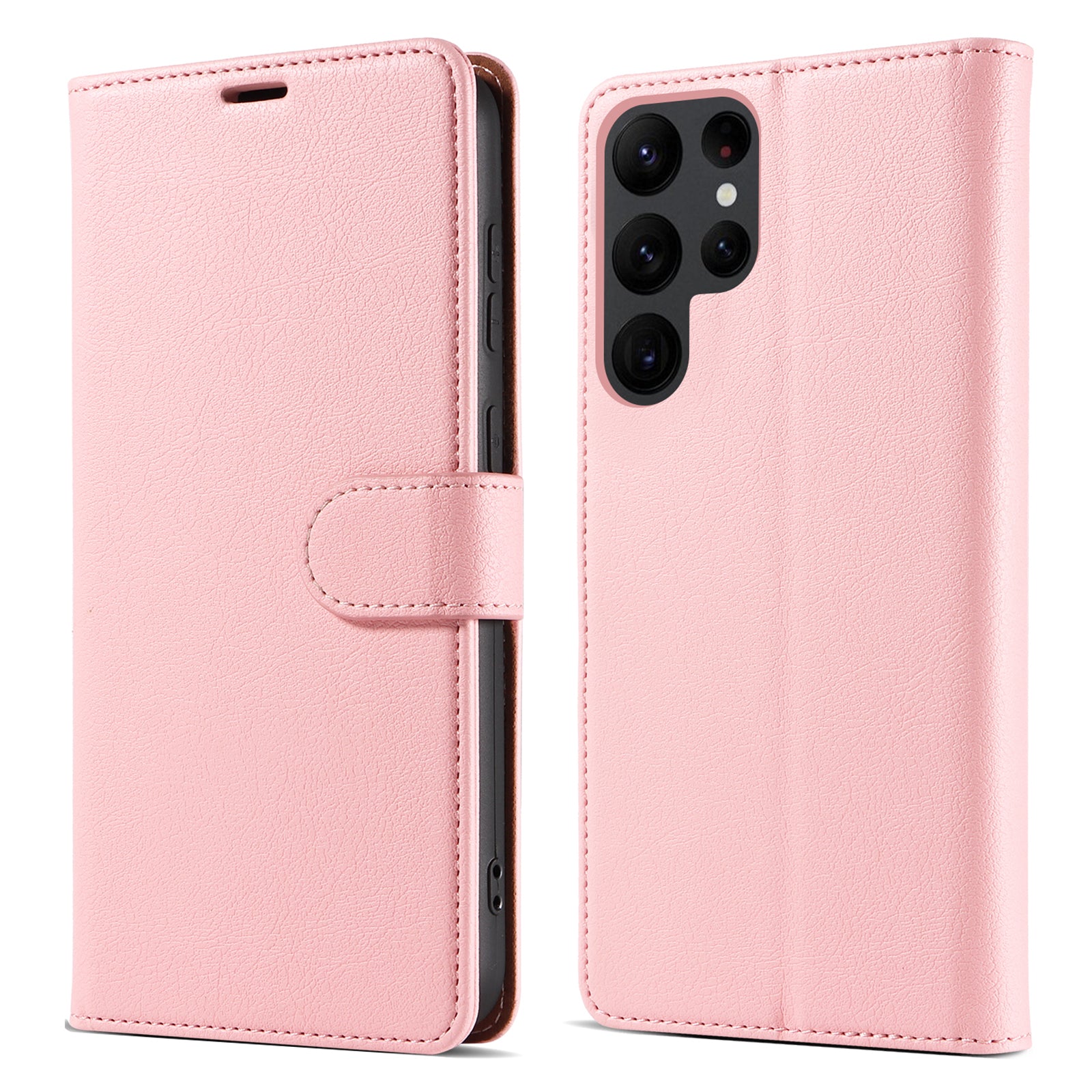 Shockproof Phone Case for Samsung Galaxy S22 Ultra 5G PU Leather RFID Blocking Phone Cover with Wallet Stand