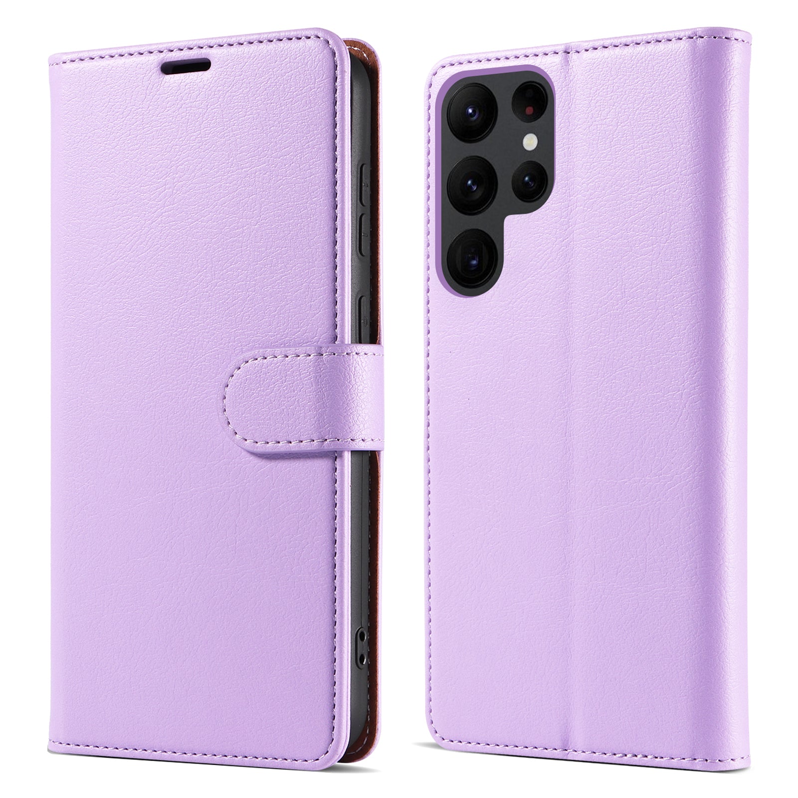 Shockproof Phone Case for Samsung Galaxy S22 Ultra 5G PU Leather RFID Blocking Phone Cover with Wallet Stand