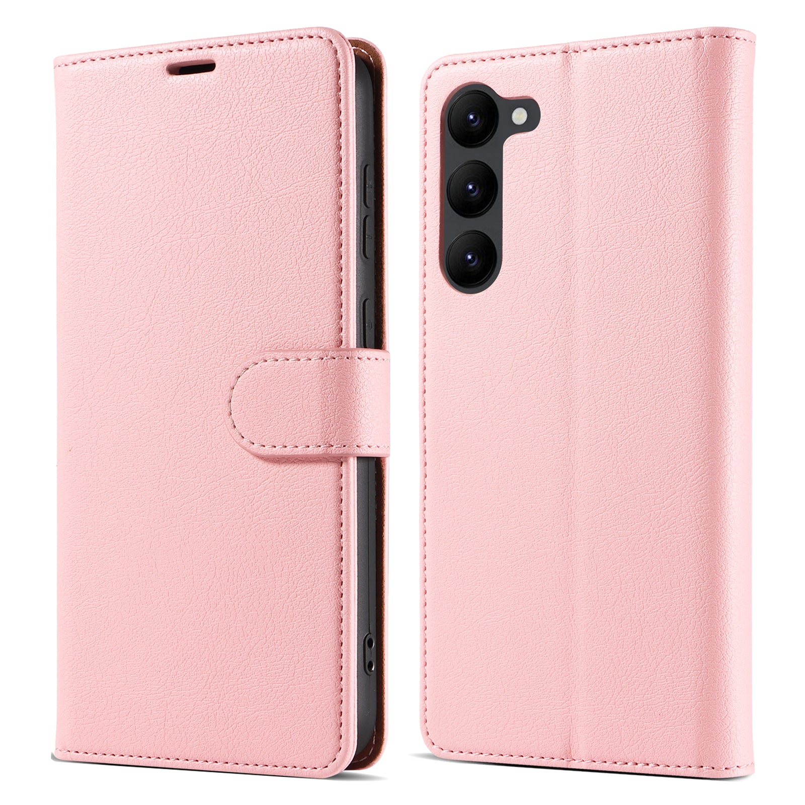 PU Leather Phone Case for Samsung Galaxy S22 5G RFID Blocking Full Protection Phone Cover with Stand Wallet