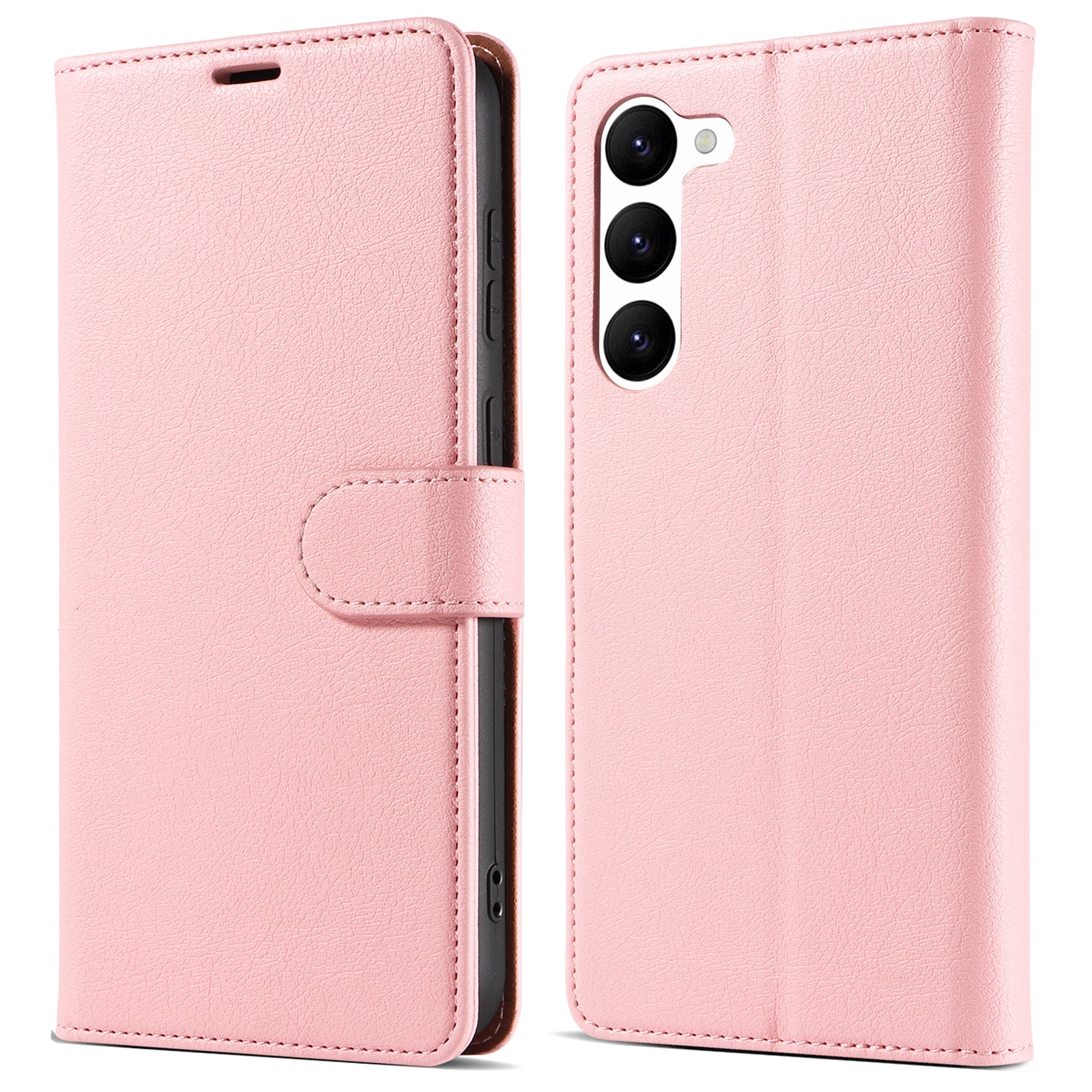 PU Leather Phone Case for Samsung Galaxy S23 Wallet RFID Blocking Stand Magnetic Closure Phone Cover