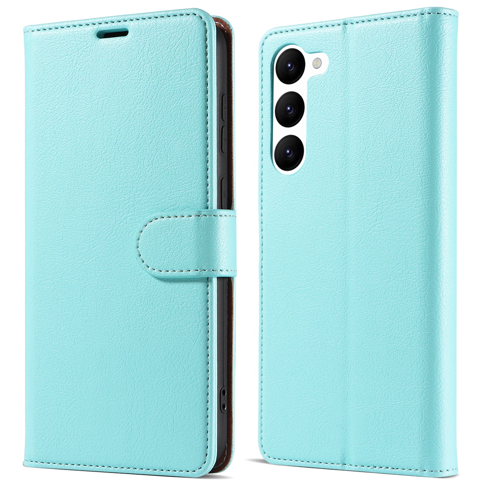 PU Leather Phone Case for Samsung Galaxy S23 Wallet RFID Blocking Stand Magnetic Closure Phone Cover