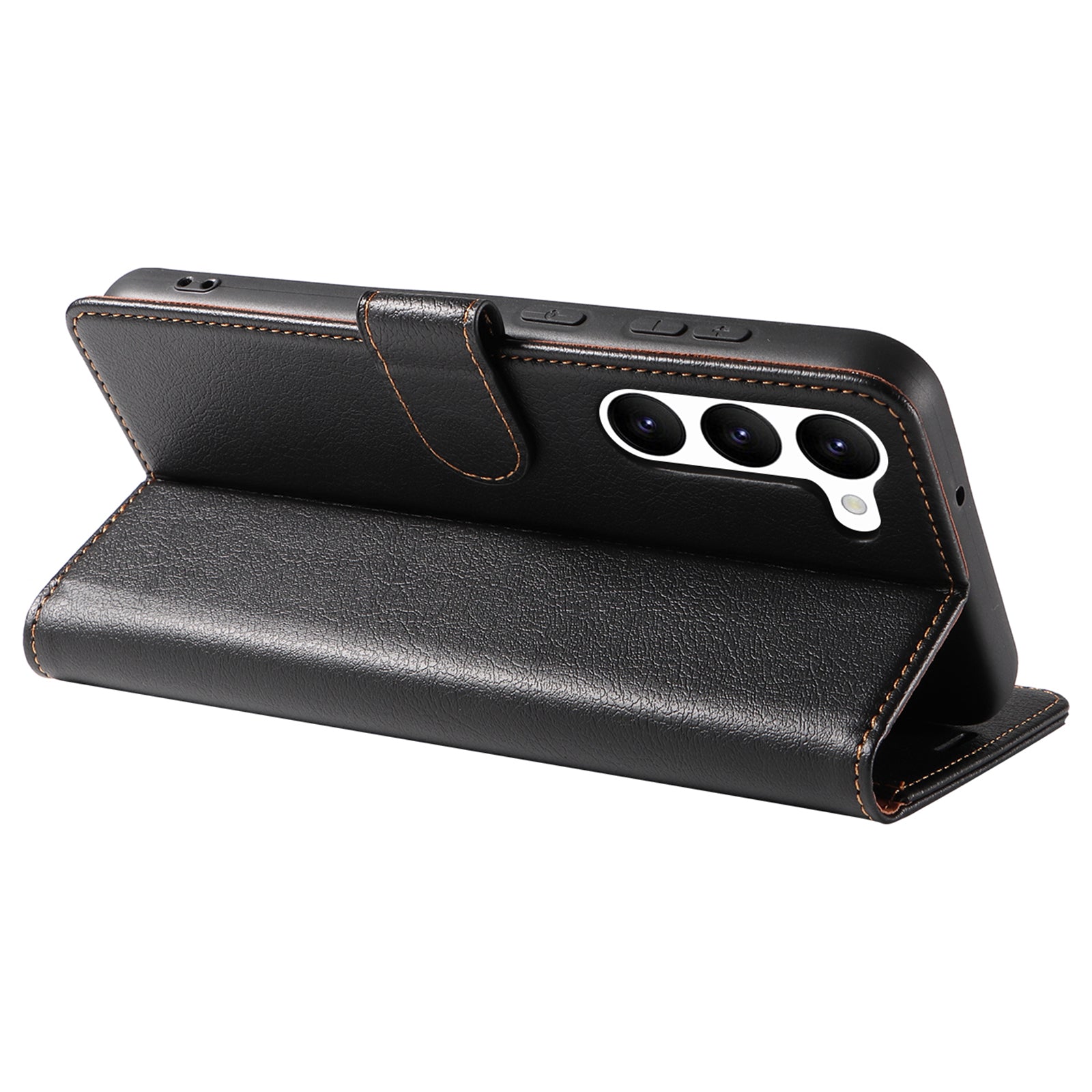 PU Leather Phone Case for Samsung Galaxy S23 Wallet RFID Blocking Stand Magnetic Closure Phone Cover