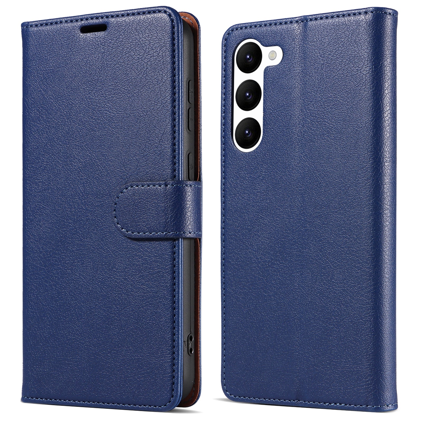 PU Leather Phone Case for Samsung Galaxy S23 Wallet RFID Blocking Stand Magnetic Closure Phone Cover