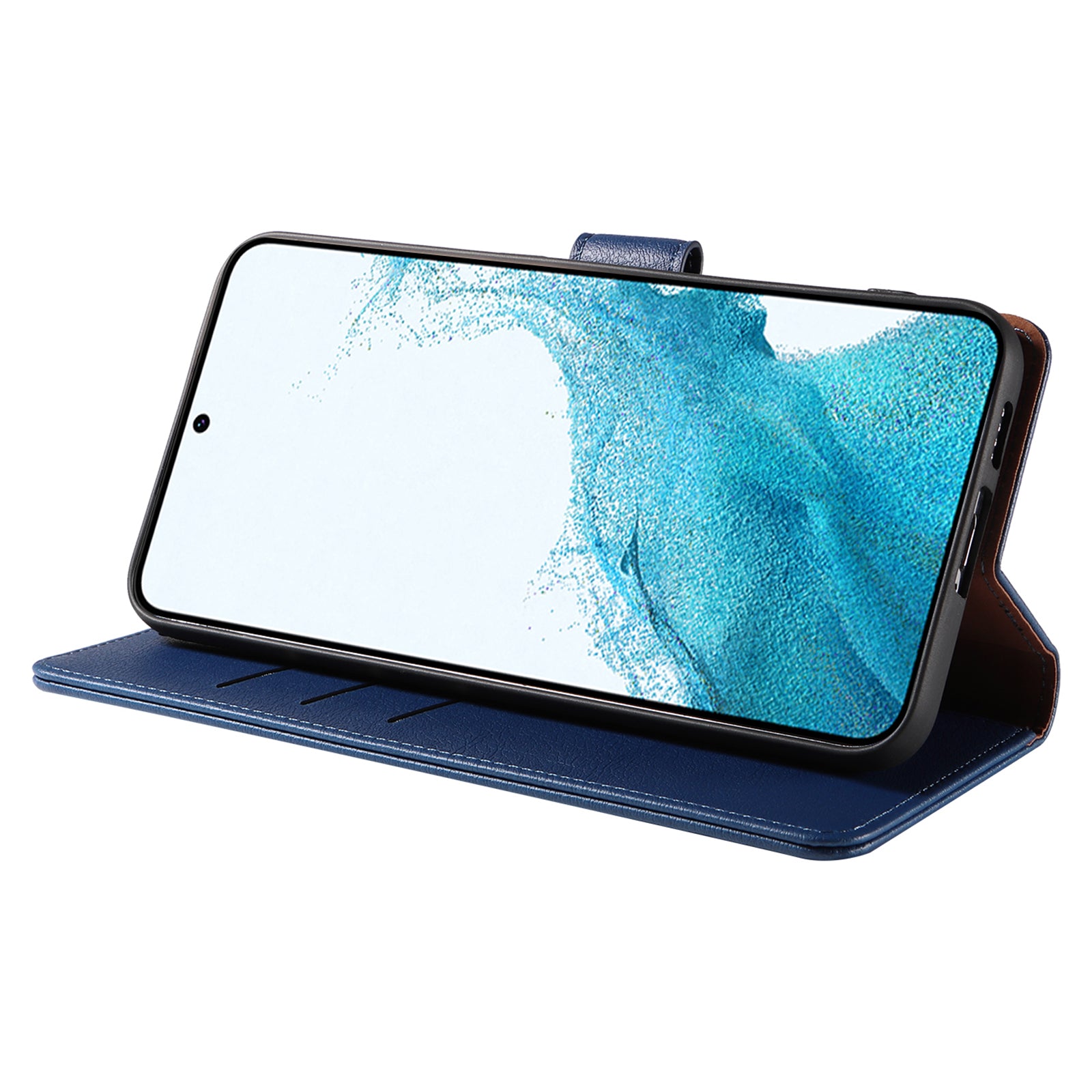 PU Leather Phone Case for Samsung Galaxy S23 Wallet RFID Blocking Stand Magnetic Closure Phone Cover