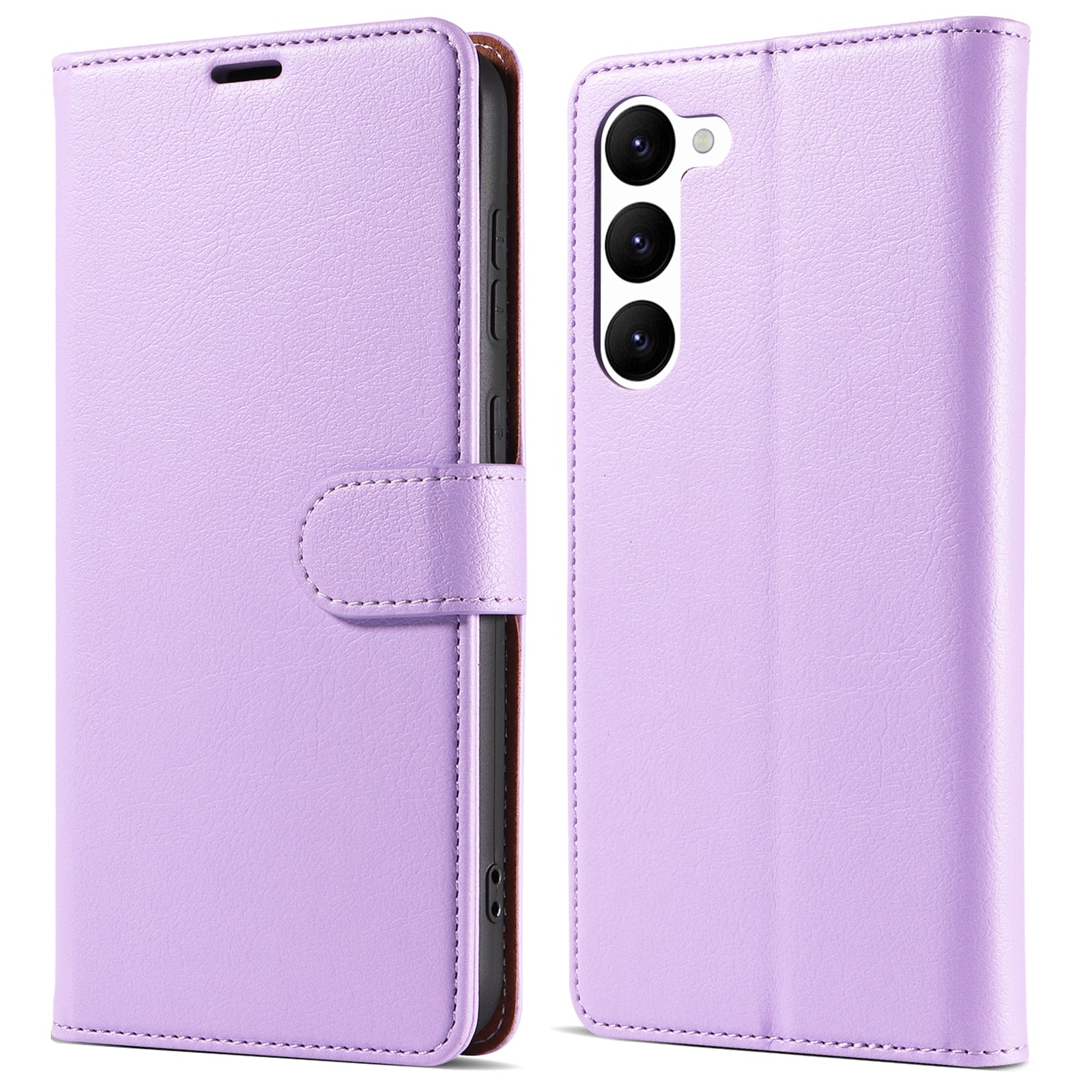 PU Leather Phone Case for Samsung Galaxy S23 Wallet RFID Blocking Stand Magnetic Closure Phone Cover