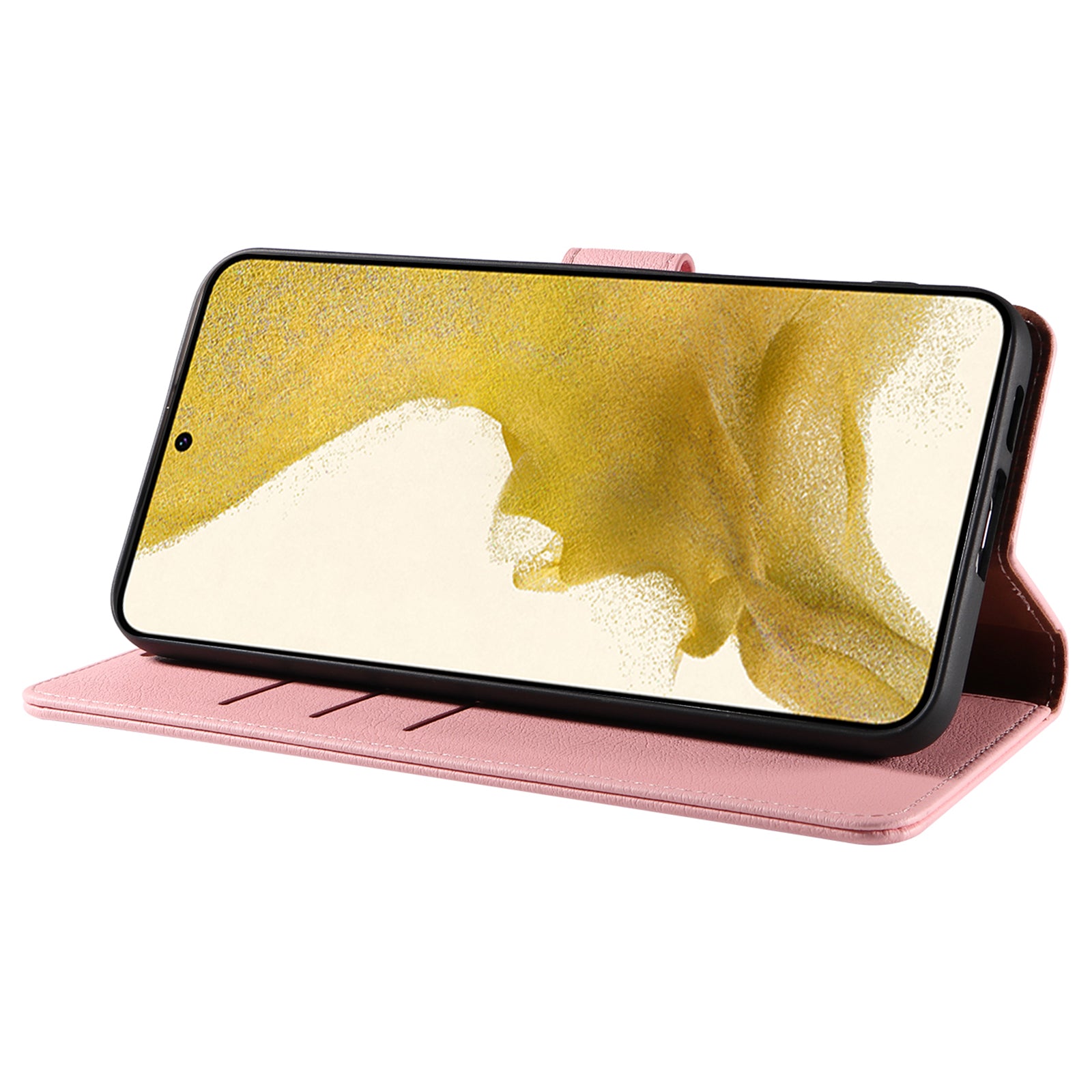 PU Leather Case for Samsung Galaxy S23 RFID Blocking Stand Wallet Magnetic Closure Phone Cover