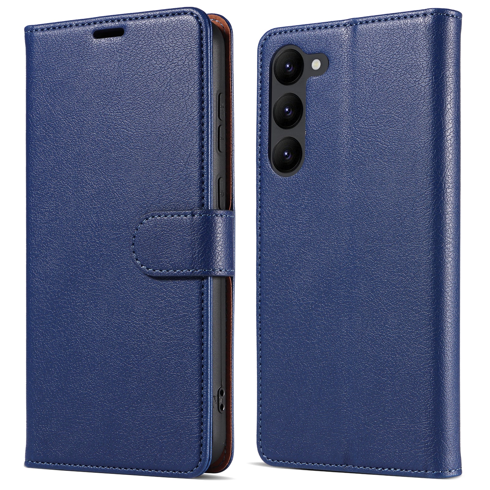 PU Leather Case for Samsung Galaxy S23 RFID Blocking Stand Wallet Magnetic Closure Phone Cover