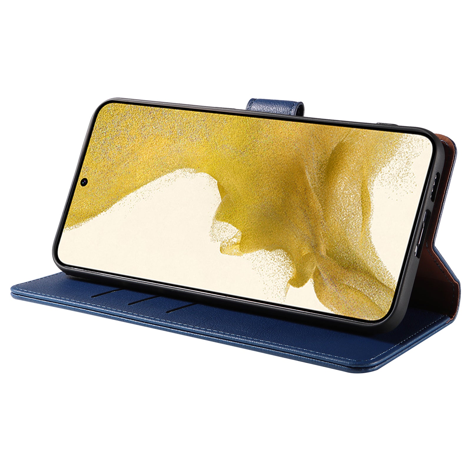 PU Leather Case for Samsung Galaxy S23 RFID Blocking Stand Wallet Magnetic Closure Phone Cover