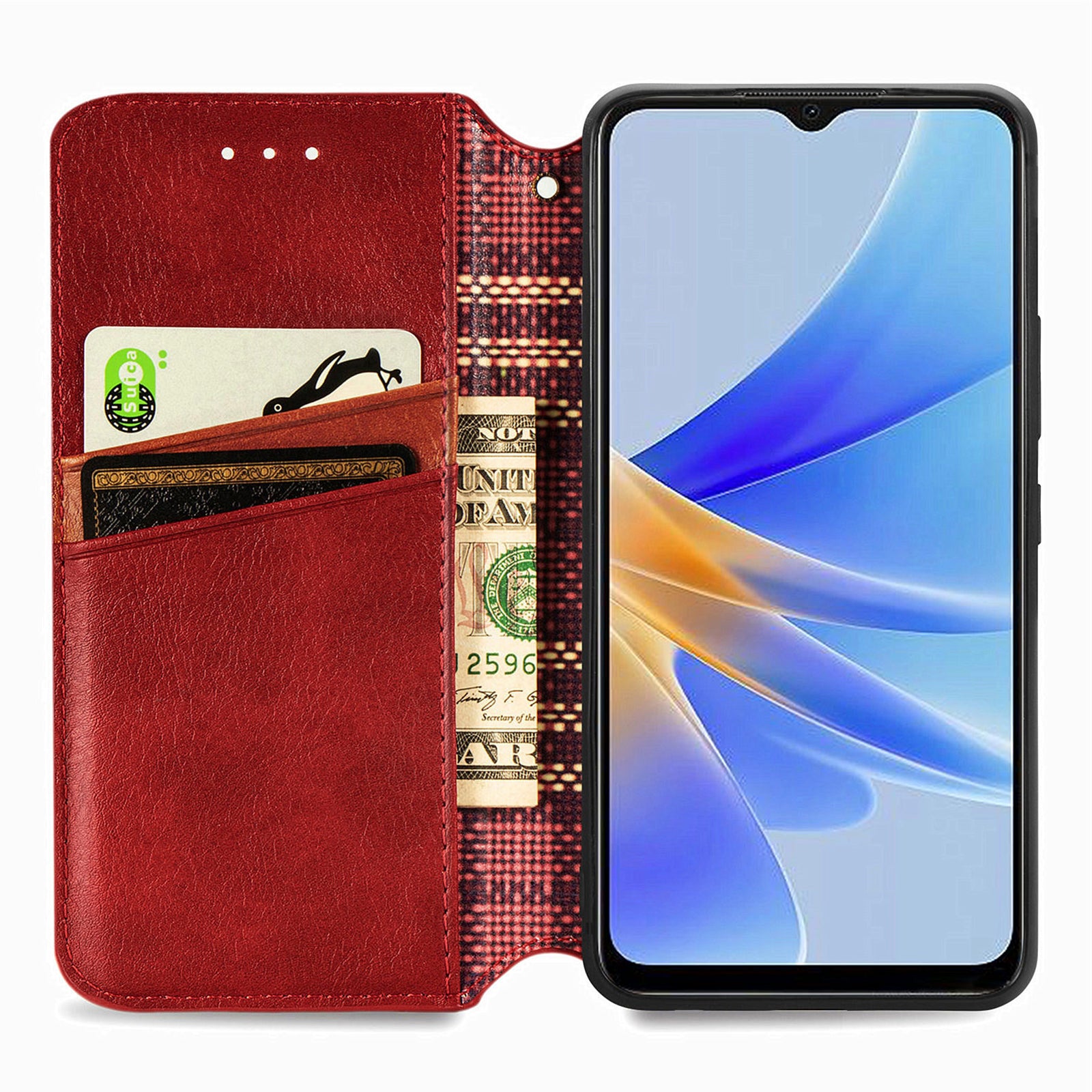 For Oppo A17 4G A17k 4G Shockproof Phone Case Magnetic Flip Leather Case Anti-scratch Cell Phone Cover with Stand Wallet