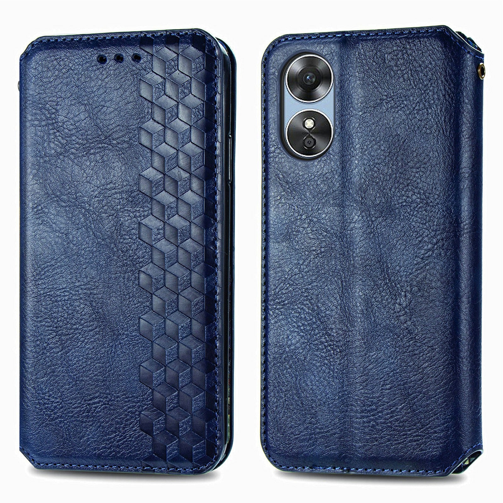 For Oppo A17 4G A17k 4G Shockproof Phone Case Magnetic Flip Leather Case Anti-scratch Cell Phone Cover with Stand Wallet
