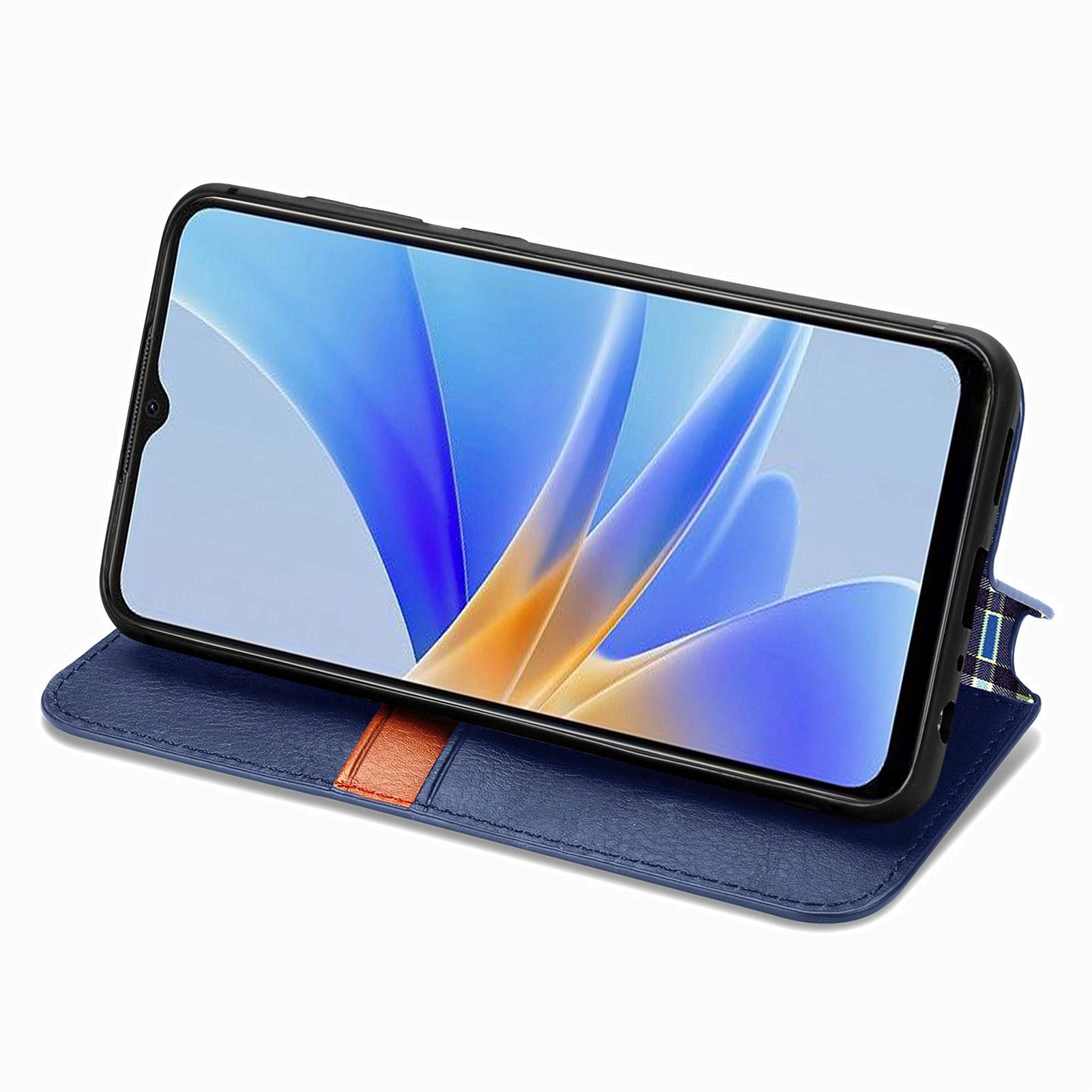 For Oppo A17 4G A17k 4G Shockproof Phone Case Magnetic Flip Leather Case Anti-scratch Cell Phone Cover with Stand Wallet