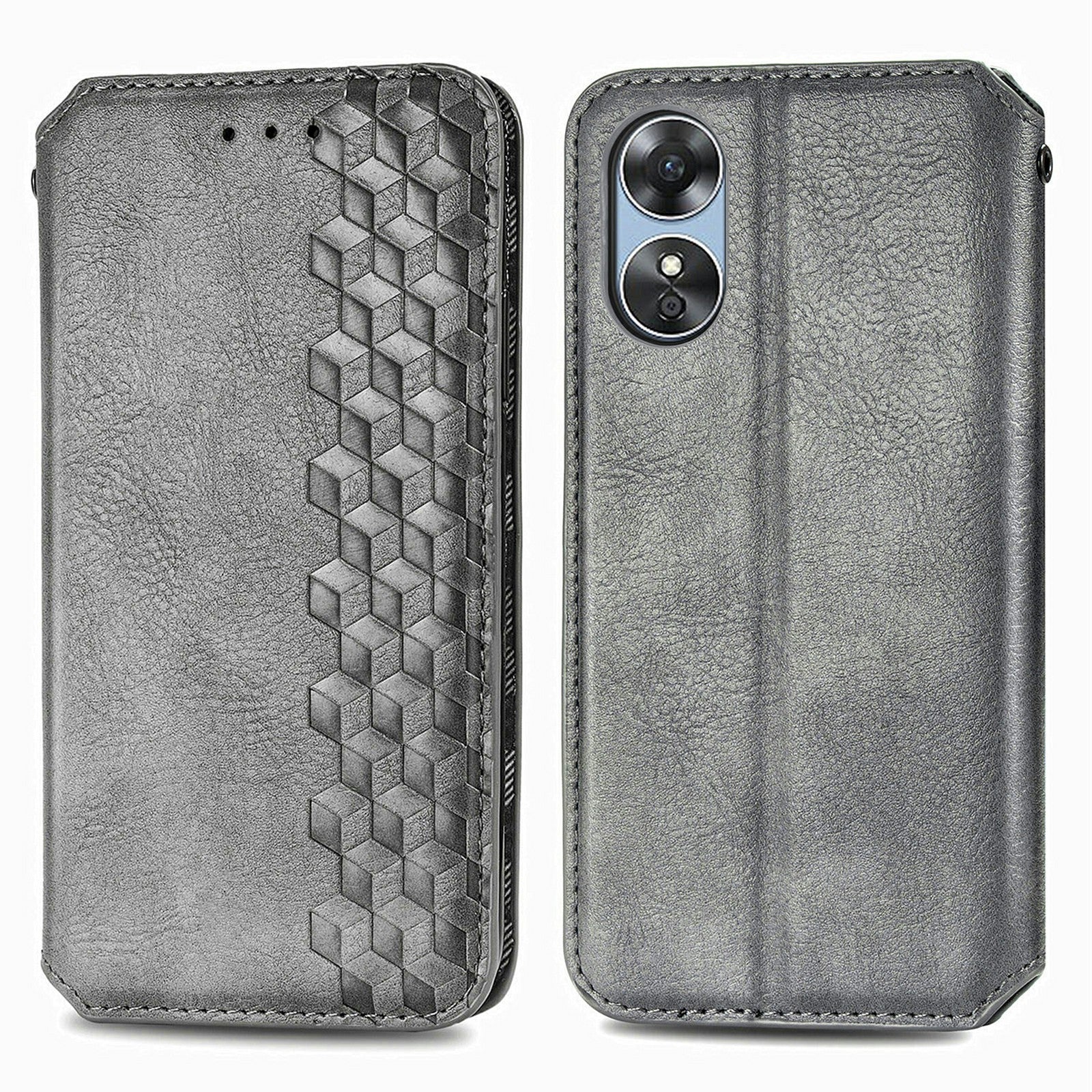 For Oppo A17 4G A17k 4G Shockproof Phone Case Magnetic Flip Leather Case Anti-scratch Cell Phone Cover with Stand Wallet