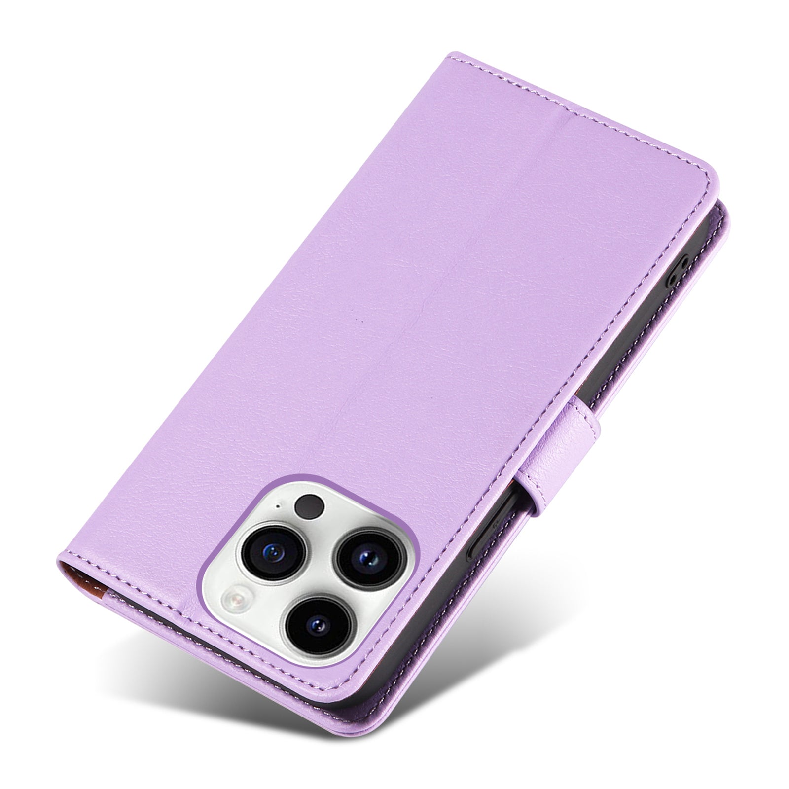 PU Leather Case for iPhone 14 Pro RFID Blocking Stand Wallet Shockproof Magnetic Closure Phone Cover
